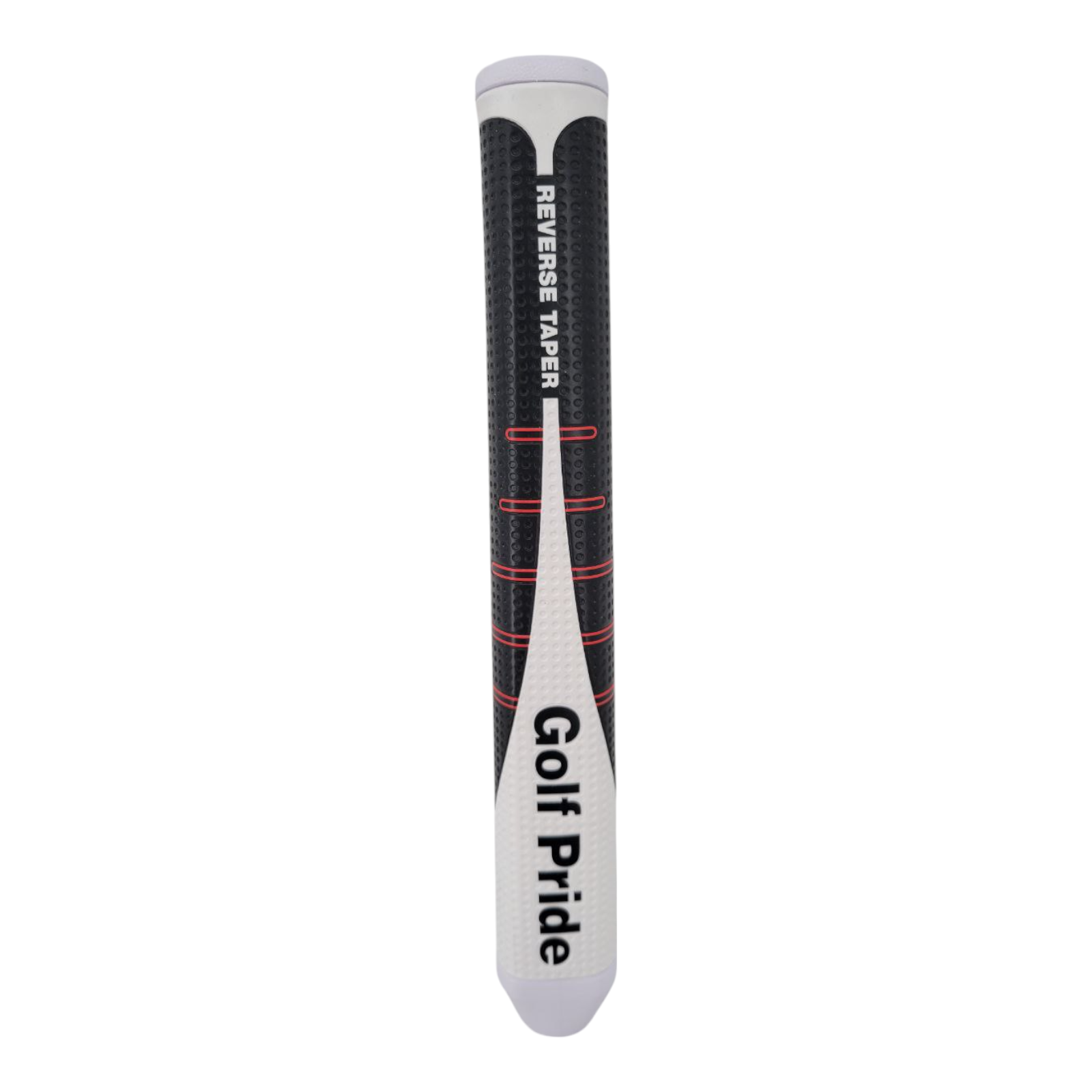 Golf Pride Reverse Taper Round Large Putter Grip White Black Red