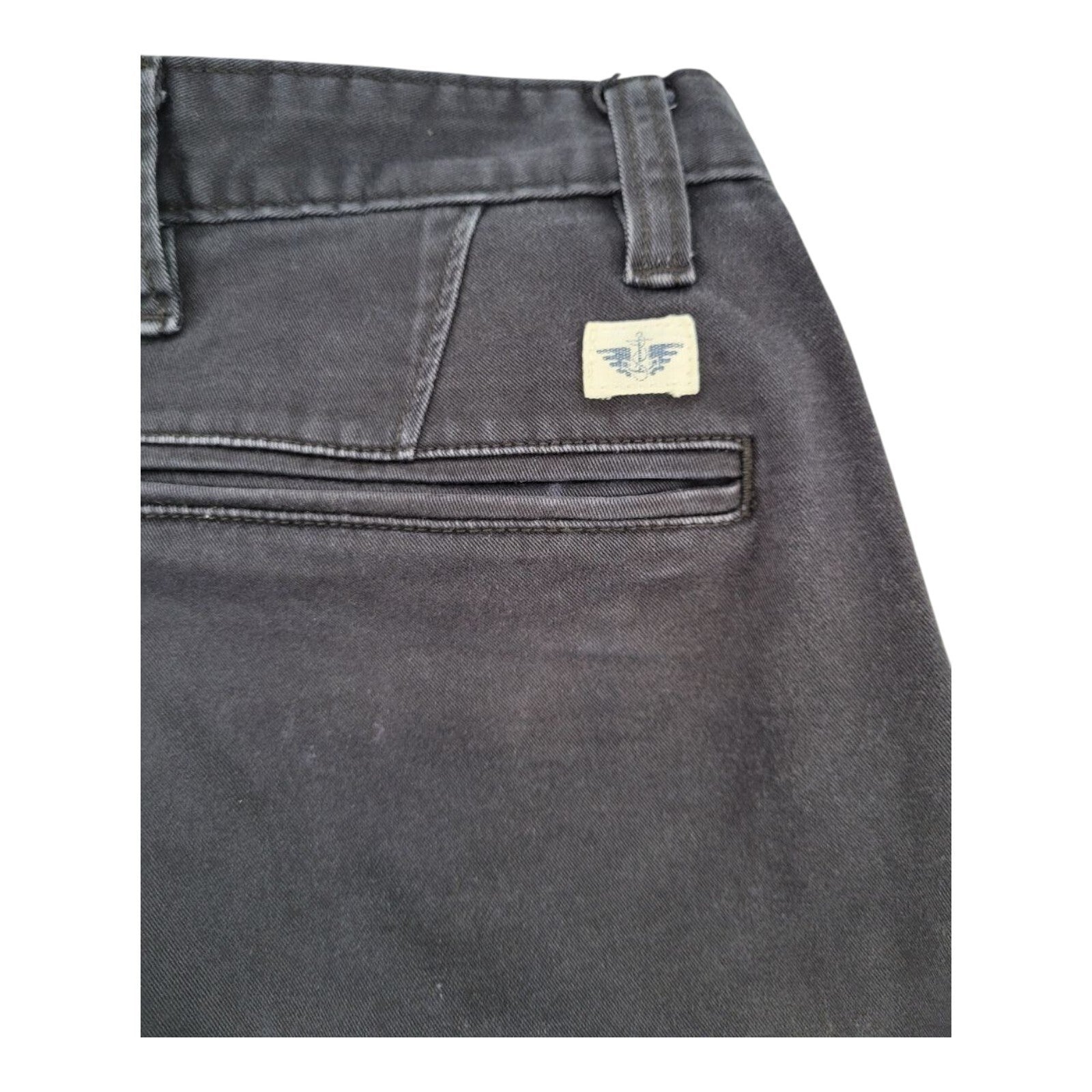 Dockers Alpha Khaki Slim Tapered Cotton Blend Black Pants Mens Size 34