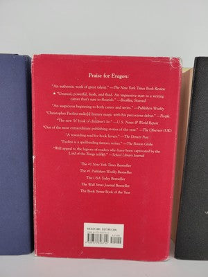 3 Book Set Of Hardcover Eragon Eldest and Brisingr by Christopher Paolini