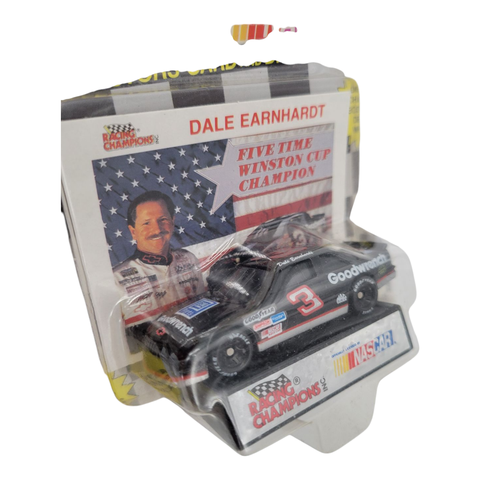 Racing Champions NASCAR Dale Earnhardt #3 Goodwrench Diecast Car Display Stand