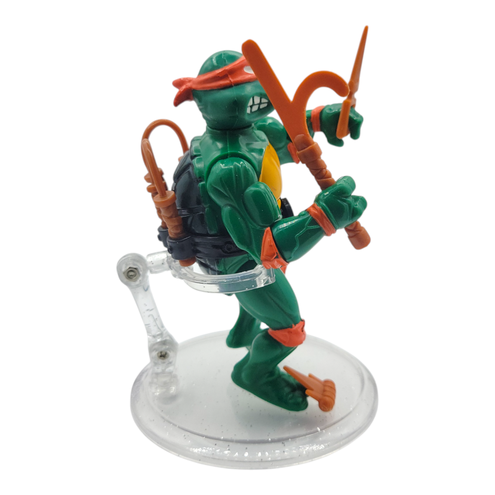 1988 Playmates Toys Michelangelo TMNT Hard Head Vintage Action Figure
