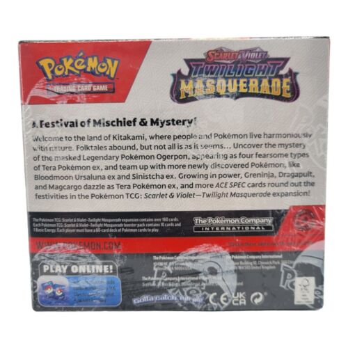 Pokemon TCG Scarlet and Violet 6 Twilight Masquerade Booster Box Factory Sealed