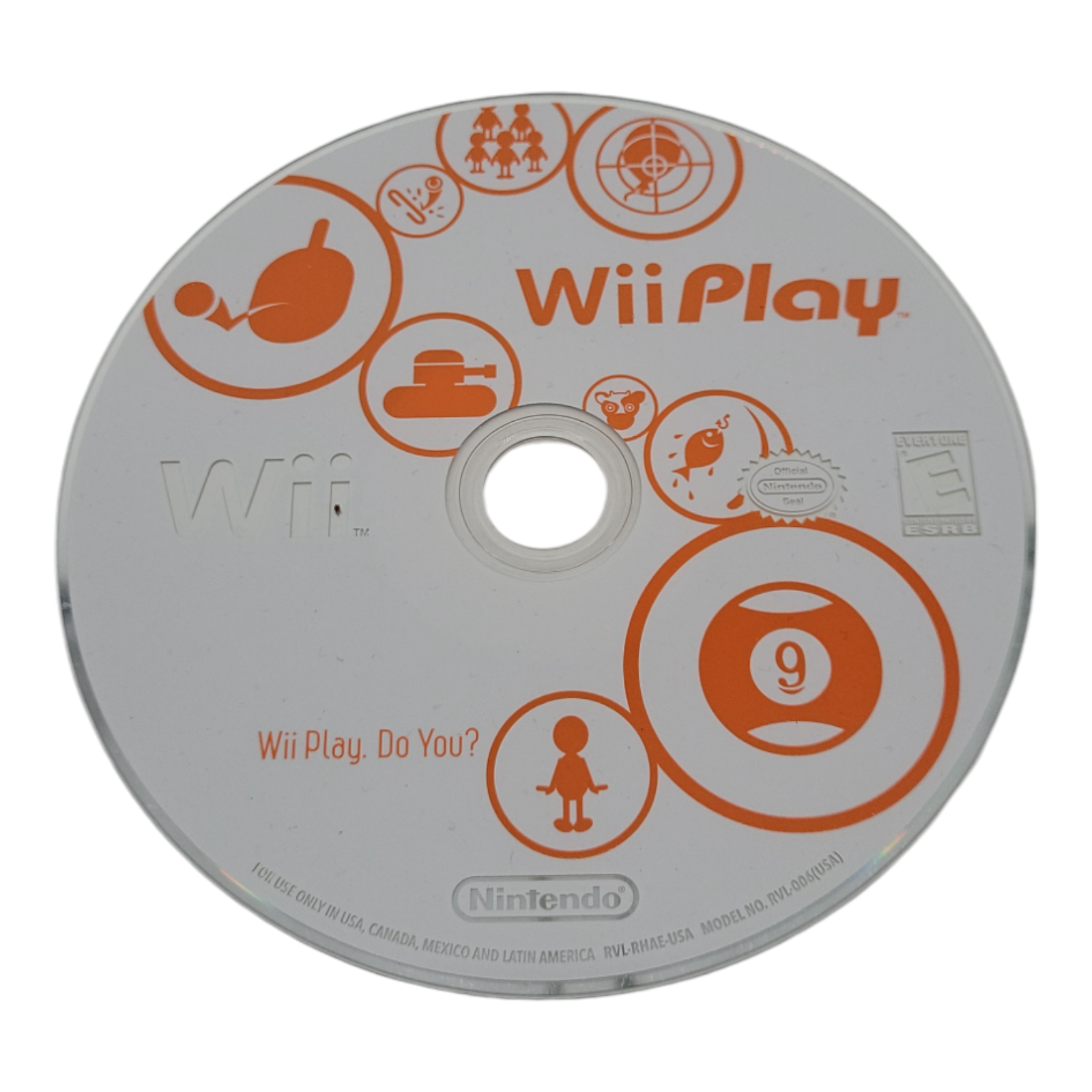 Wii Play Nintendo Wii Game Disc Complete Fun Multiplayer Experience