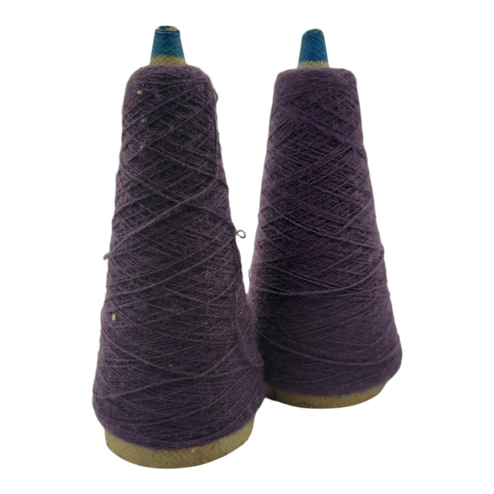 Vintage Phoenix Dye Works Yarn Cone Federal Elderberry 2/24 Lot of 2