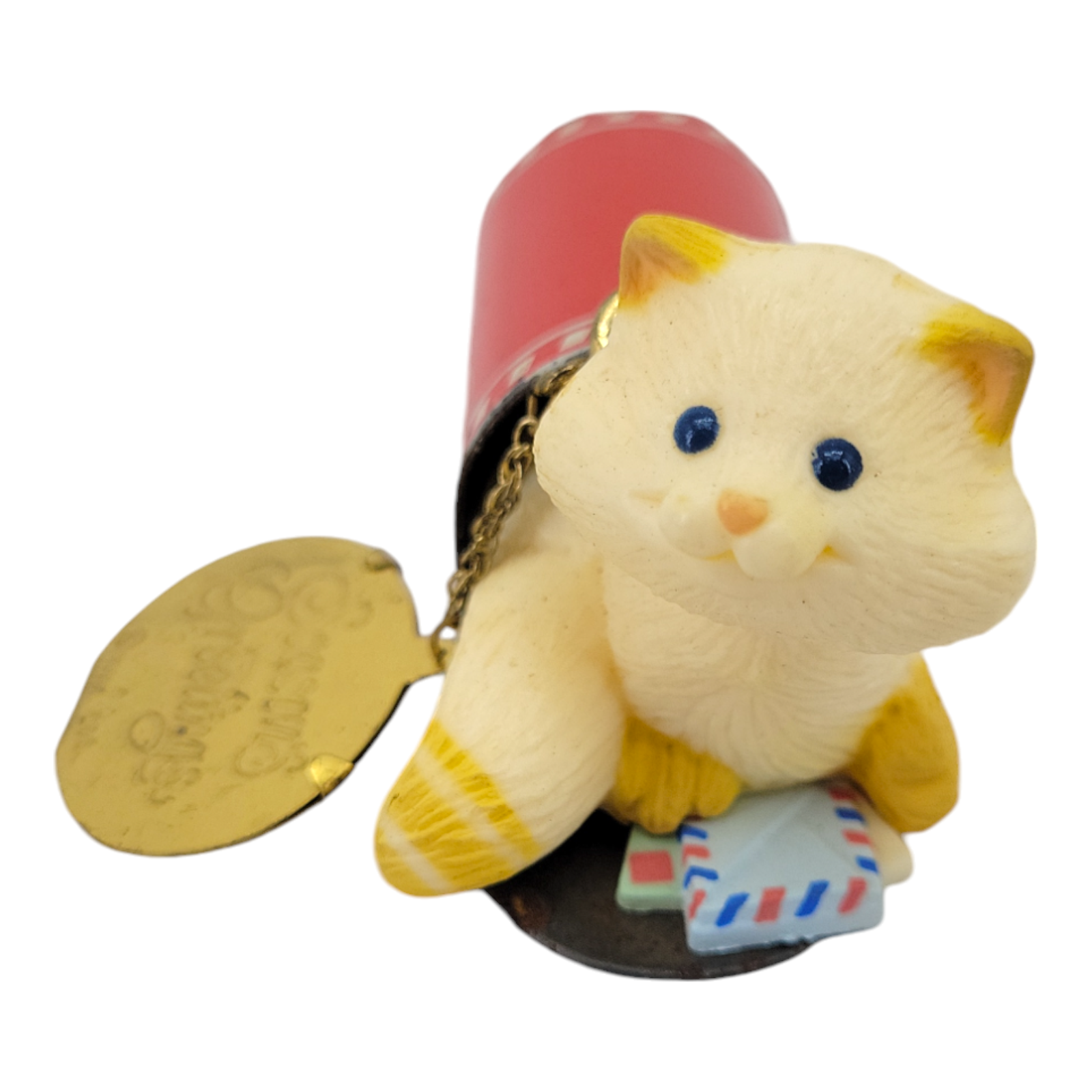 1983 Hallmark Keepsake Ornament Mailbox Kitten Cat Collectible Holiday Decor
