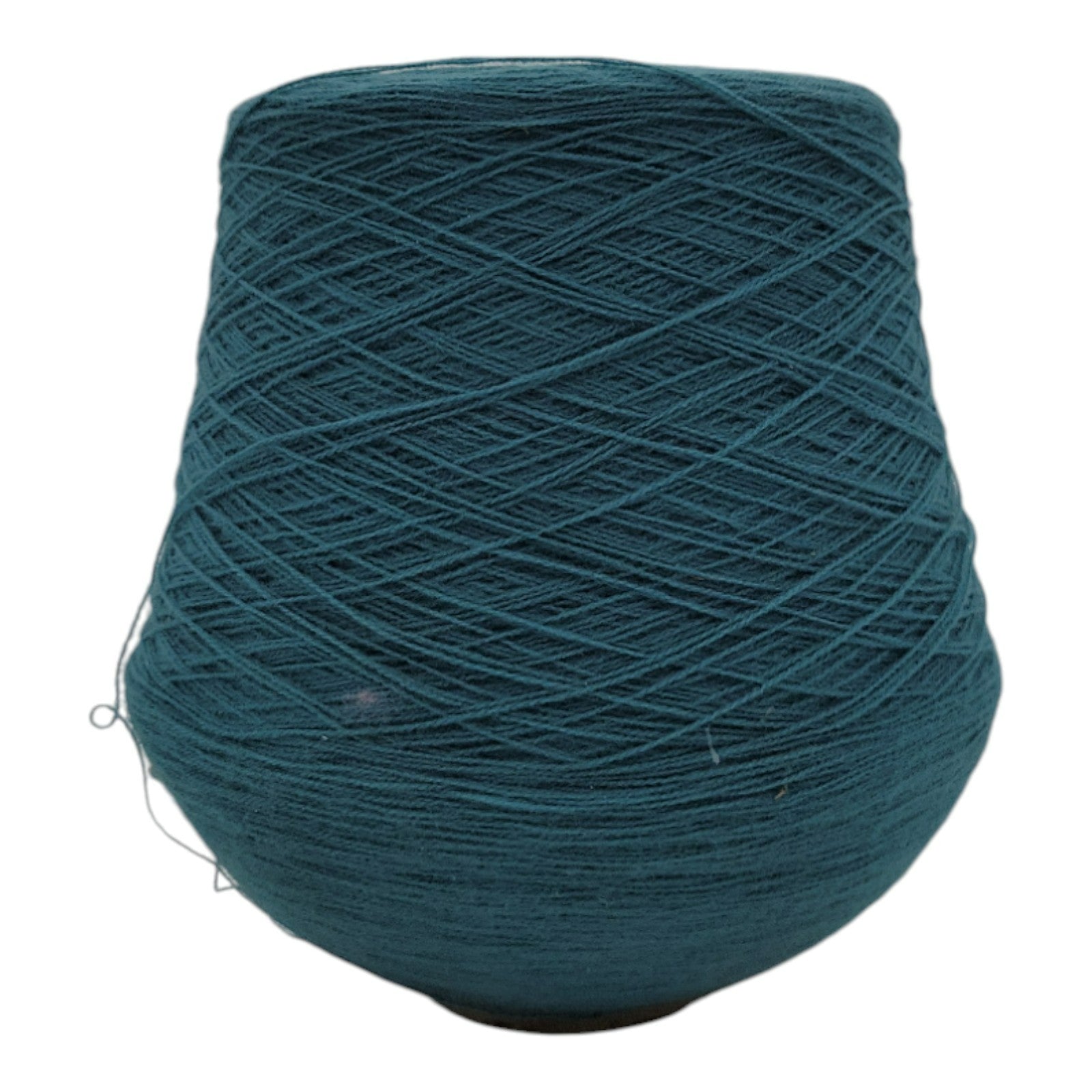 Vintage 1980s Phoenix Dye Works Acrylic Yarn Cone Green 2/24
