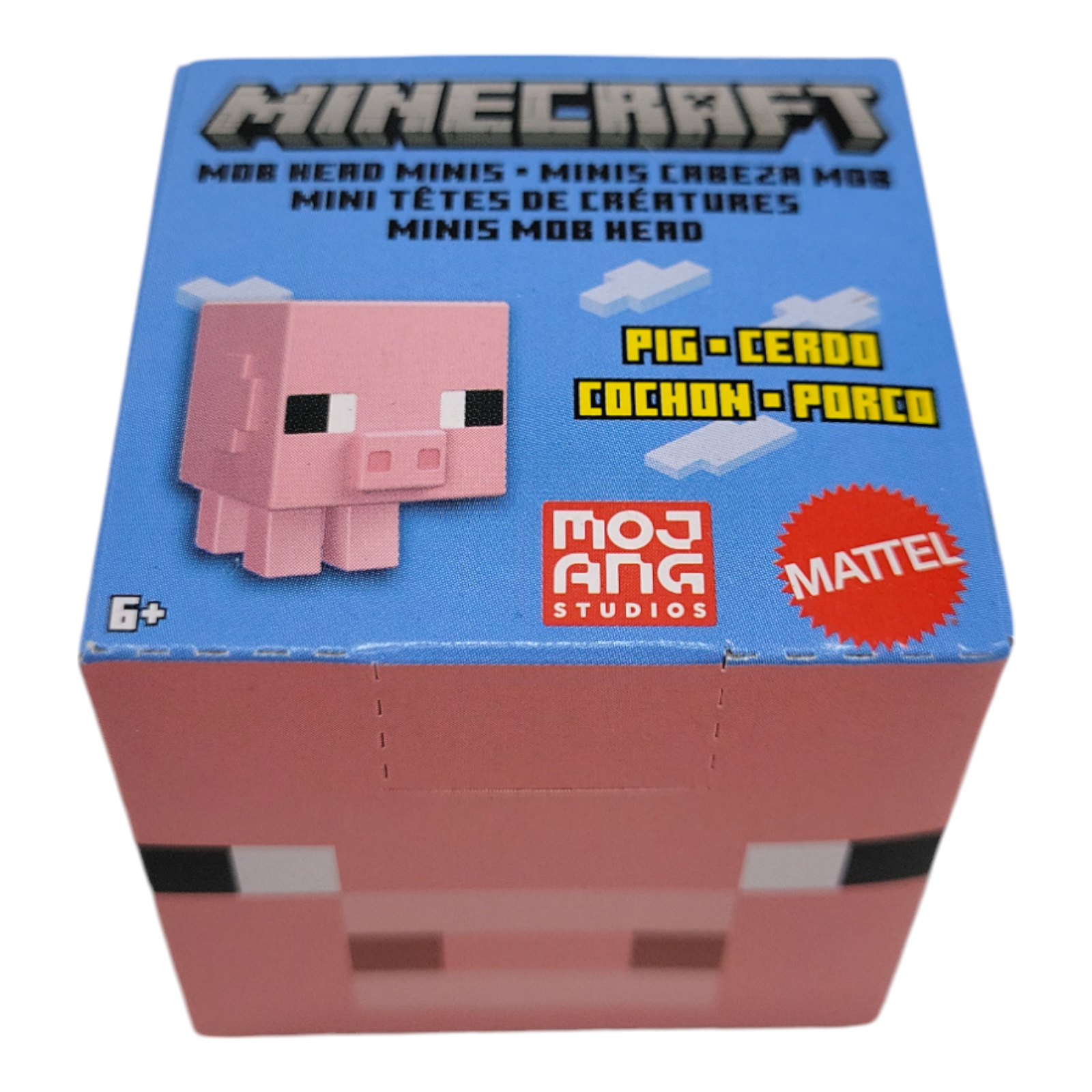 Mattel Minecraft Mob Head Mini Figure Pig 1 Inch Collectible Toy