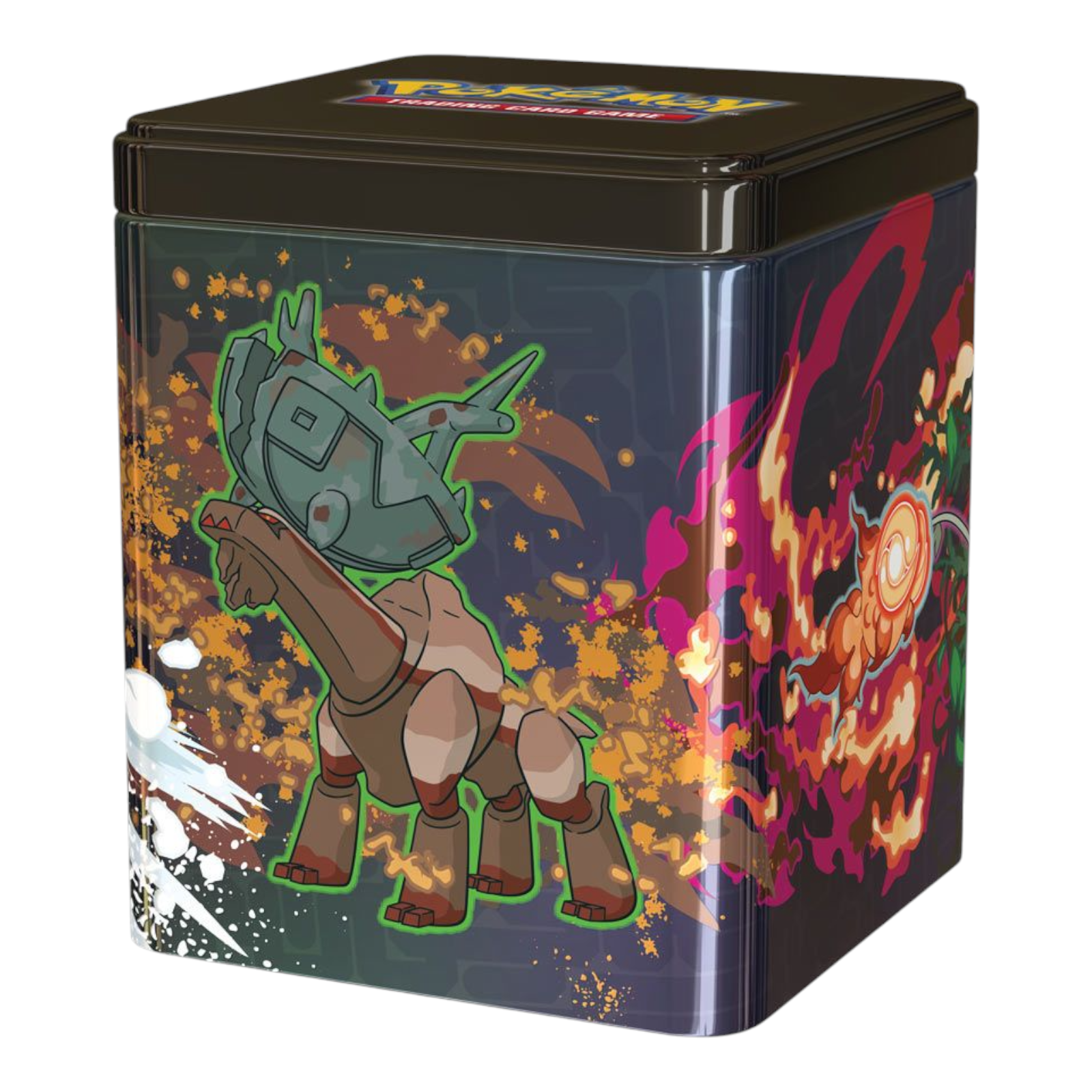 Pokémon TCG Stacking Tin Display Q1 2025 Tins Booster Packs Stickers