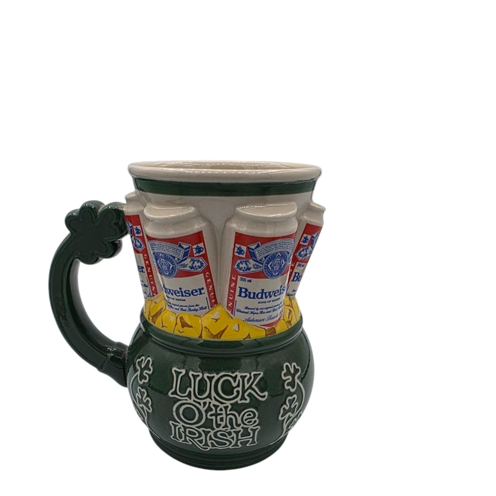 1993 Budweiser St. Patrick’s Day Stein Luck O’ the Irish Ceramic Beer Mug
