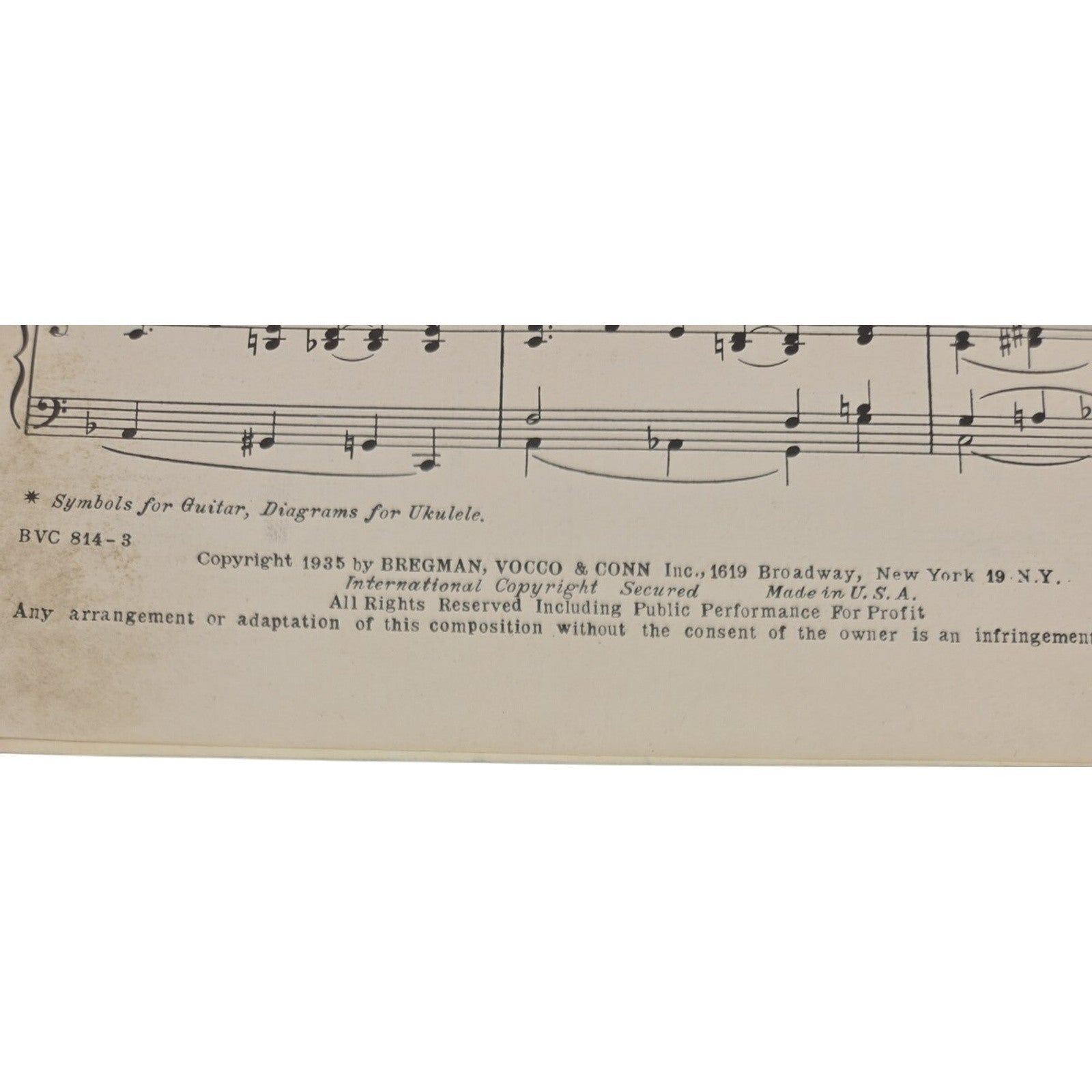 Vintage 1935 Sheet Music A Little Bit Independent By Edgar Leslie and Joe Burke