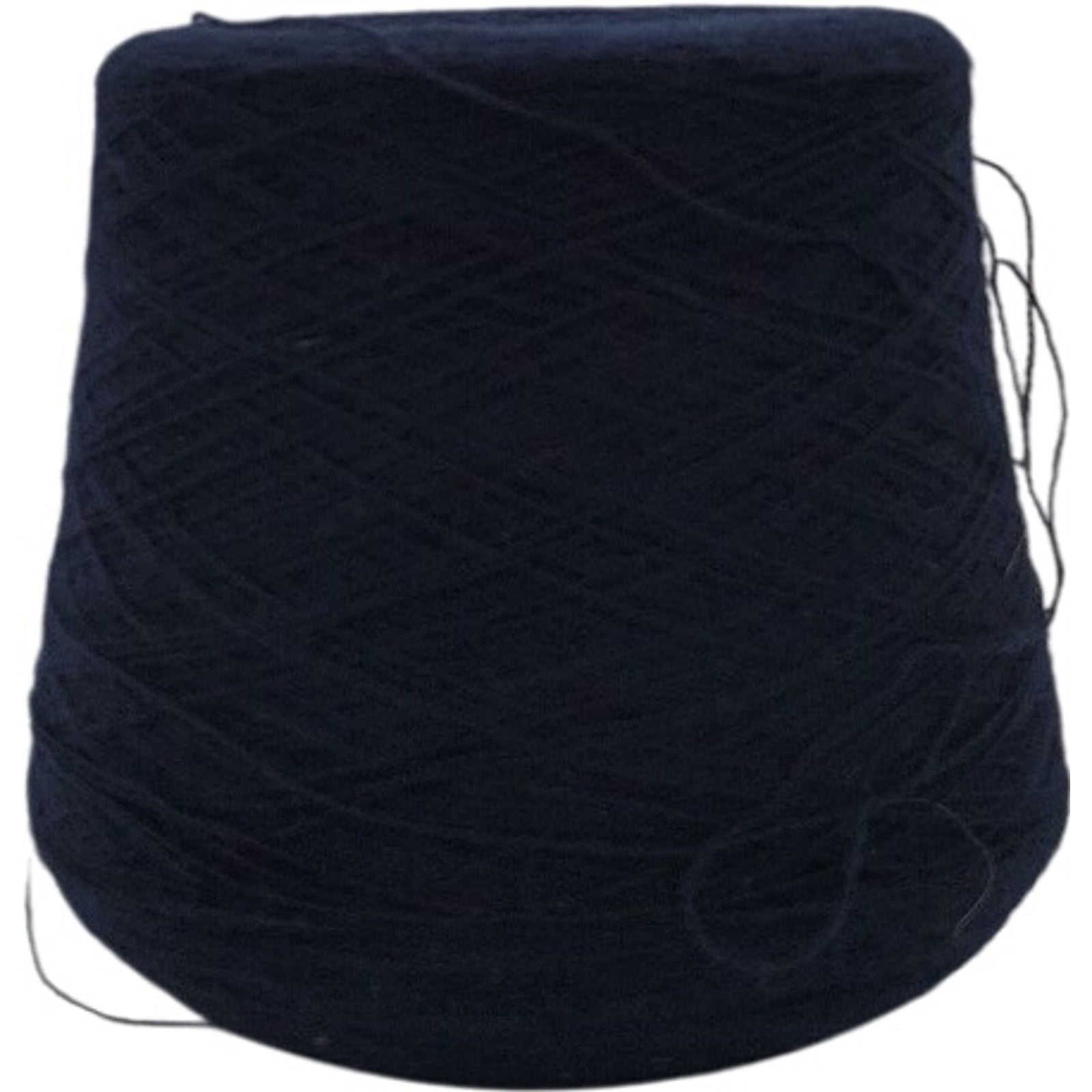 Vintage Templon 2/24 Navy Blue Wool Blend Yarn Cone 70/30 O/W Lot S-08965