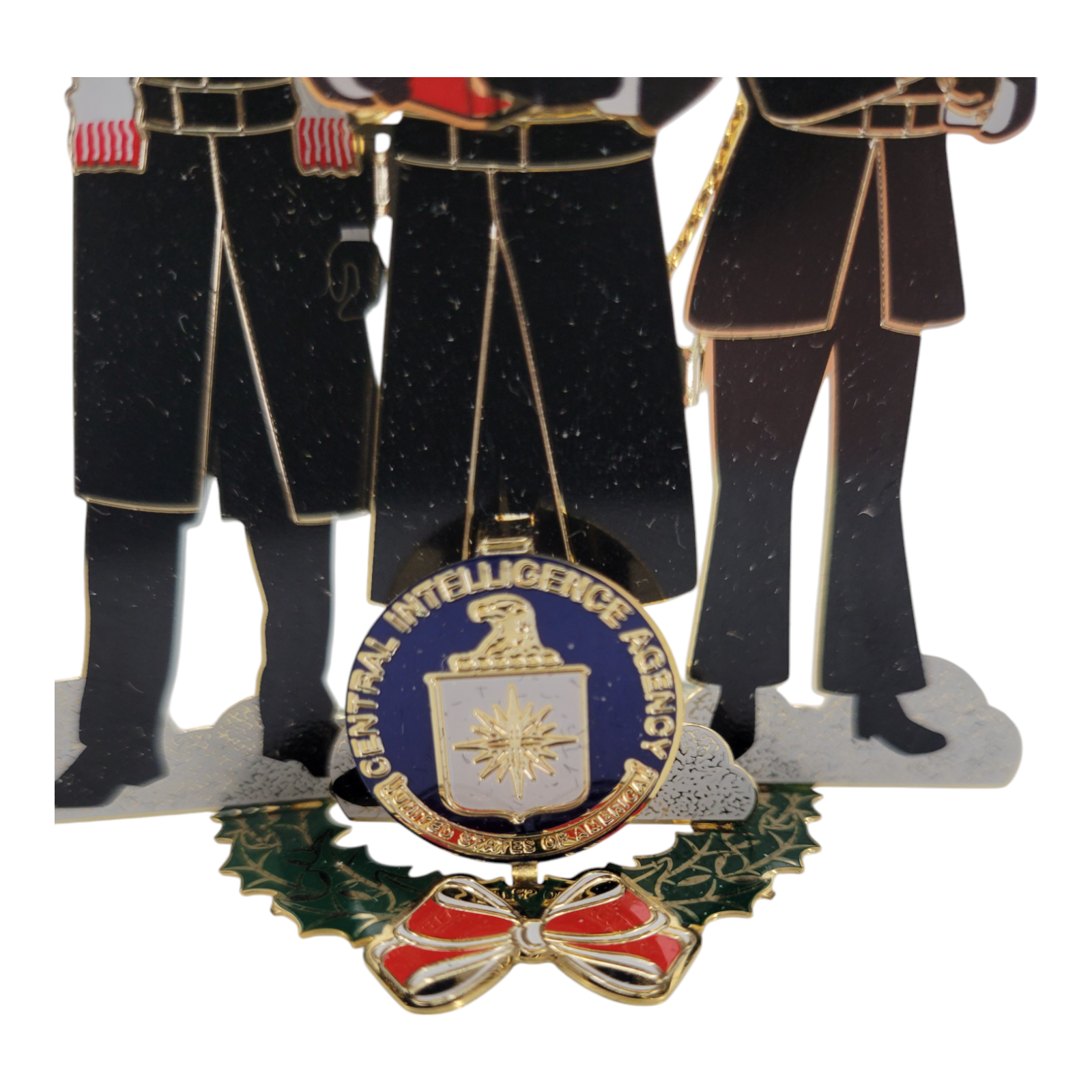 Central Intelligence Agency CIA Holiday Christmas Ornament Spy Carolers