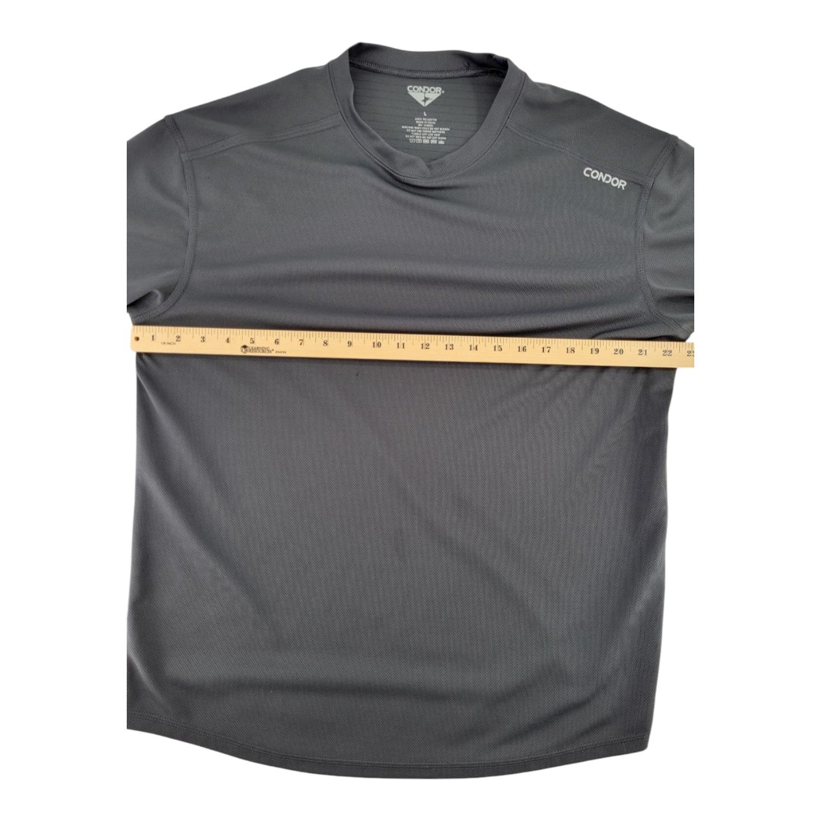 Condor Mens Gray Tactical Performance Shirt Moisture Wicking Size L