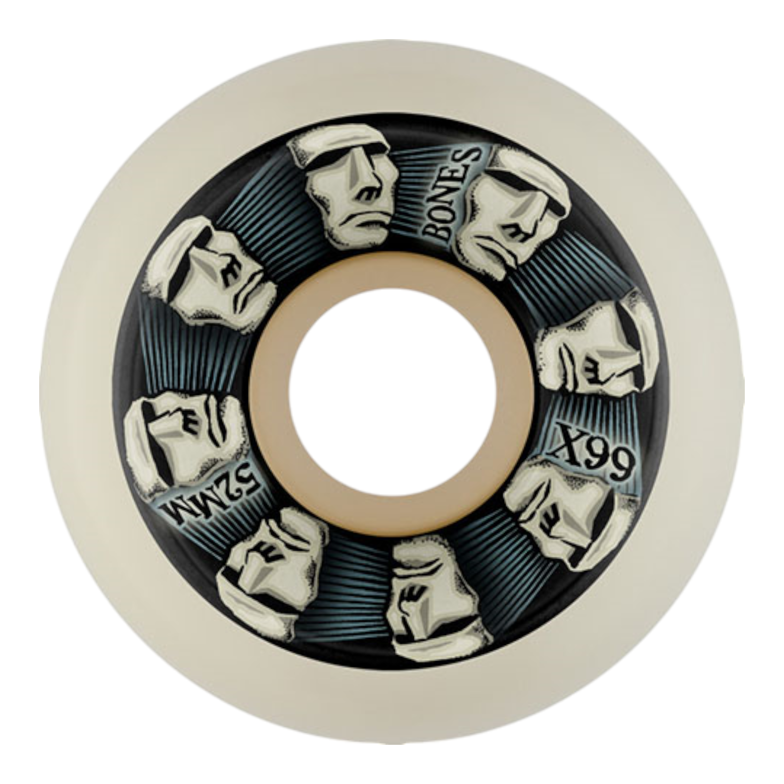 Bones X-Formula X99 Head Rush V5 Sidecut 52mm 99A Skateboard Wheels Set of 4