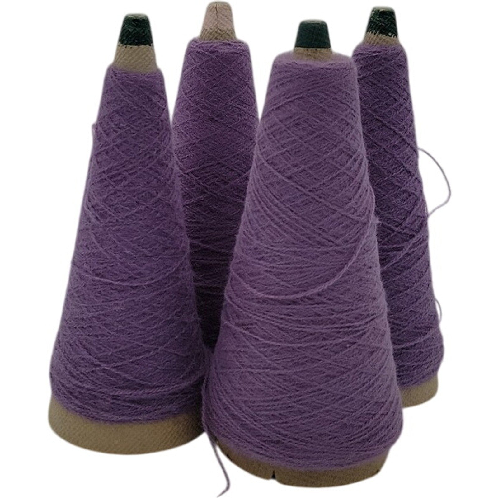 Vintage Templon 2/24 Dark Lavender Heather O/N Blend Weaving Knitting Lot of 4