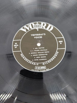 Yesterday’s Voices Paul Harvey Vinyl Record Word Records Christian Leaders