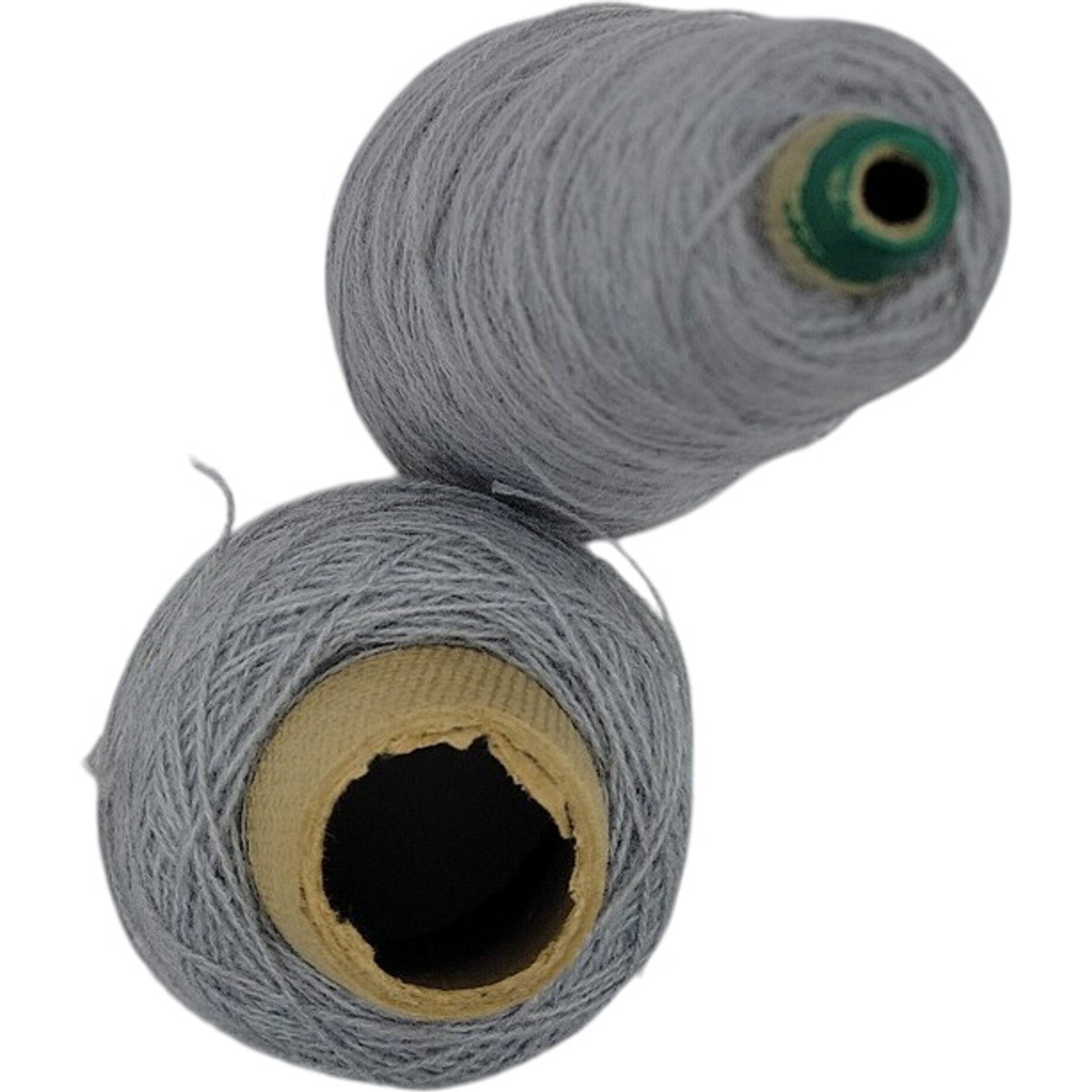 Vintage Templon The Knittery Dark Silver Grey Acrylic Cone Yarn 2/24 Lot of 2