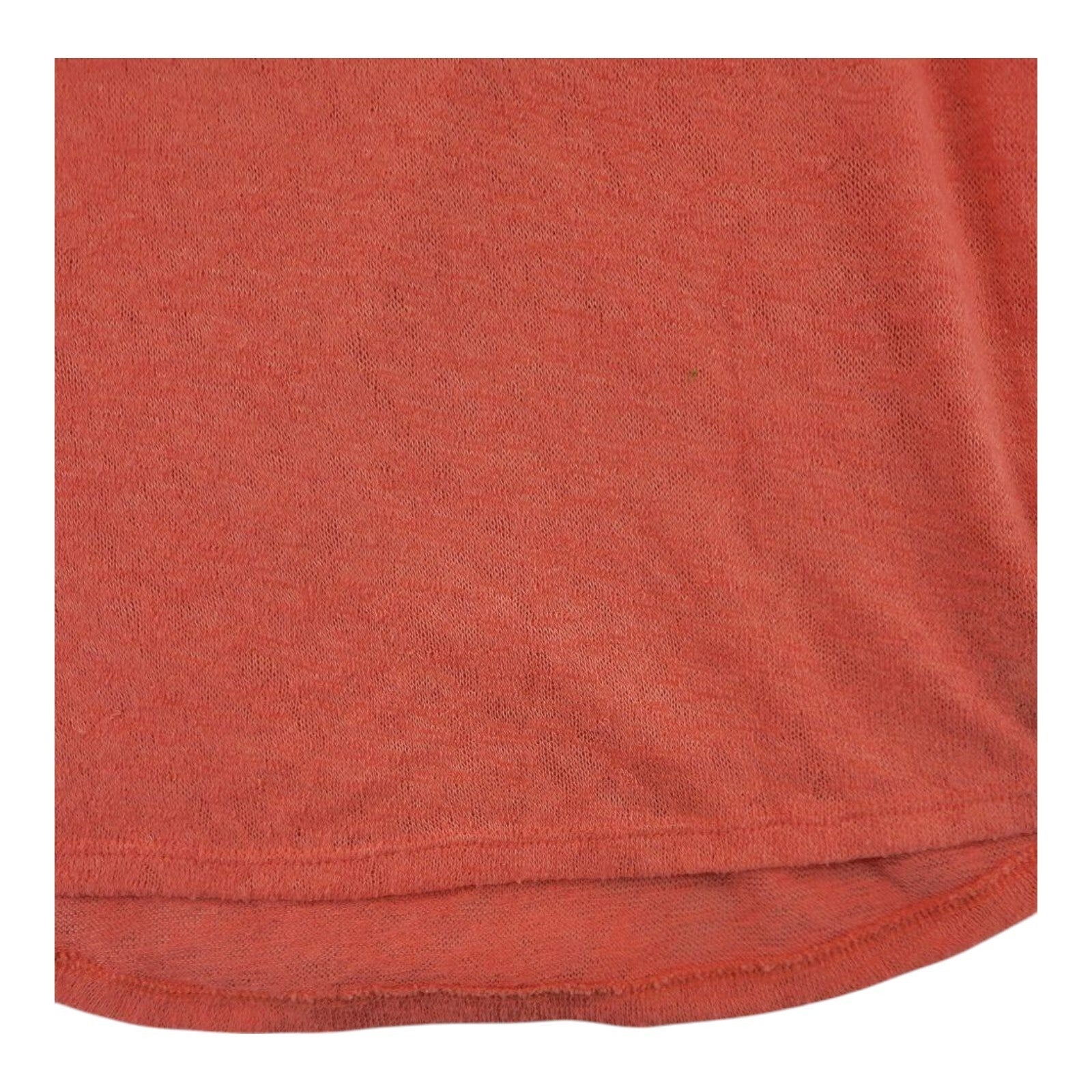 Arizona Jean Co. Sweater Top Coral Loose Knit 3/4 Sleeve Semi Sheer Size M