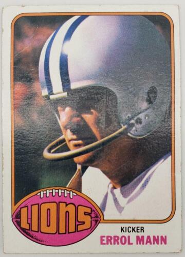 1976 Topps Chewing Gum Football Cards Detroit Lions