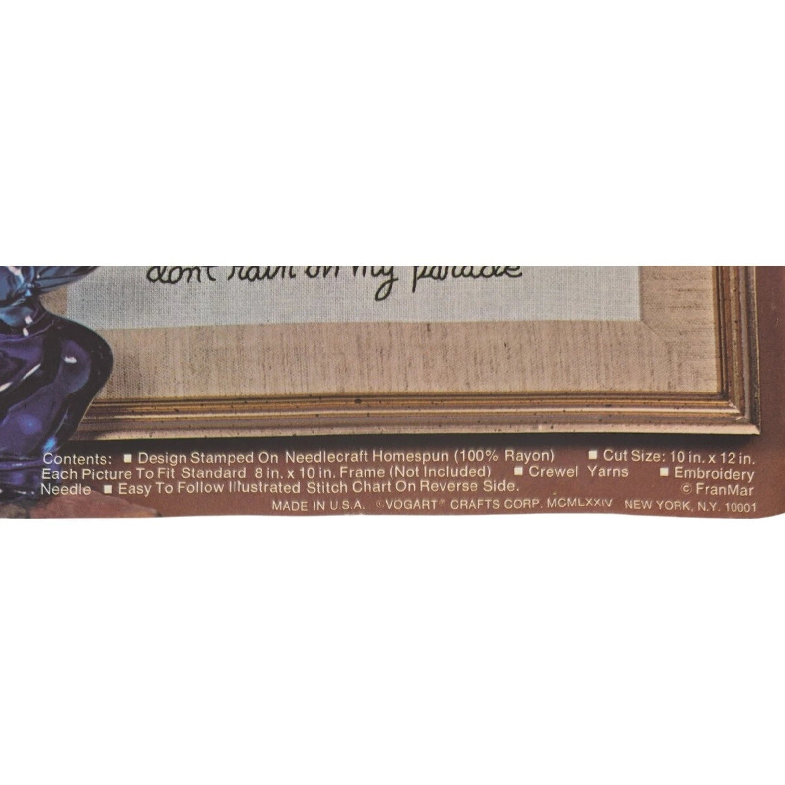 Vintage Moppets Creative Stitchery Kit Don’t Rain On My Parade #787H