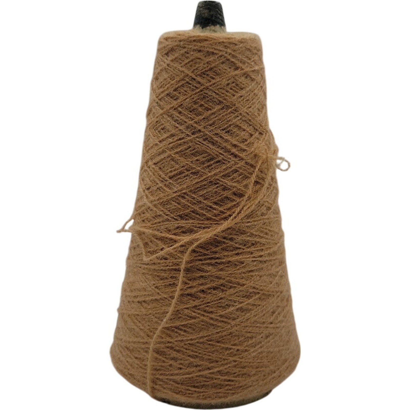 Vintage Templon Sandalwood 2/24 Wool Blend 70/30 Weaving Knitting Cone Yarn