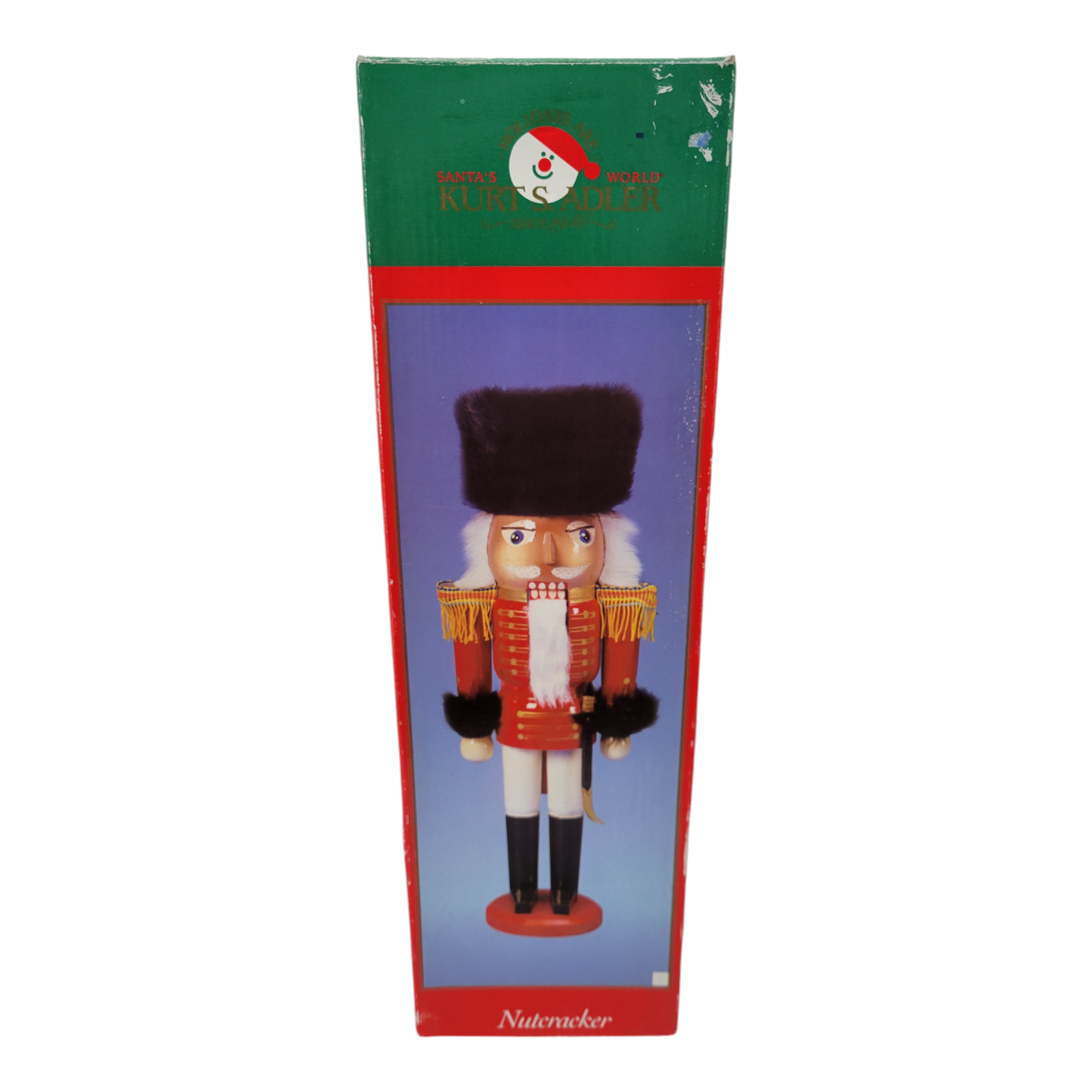 Kurt Adler Santa's World Wooden Nutcracker Soldier Christmas Holiday Decoration