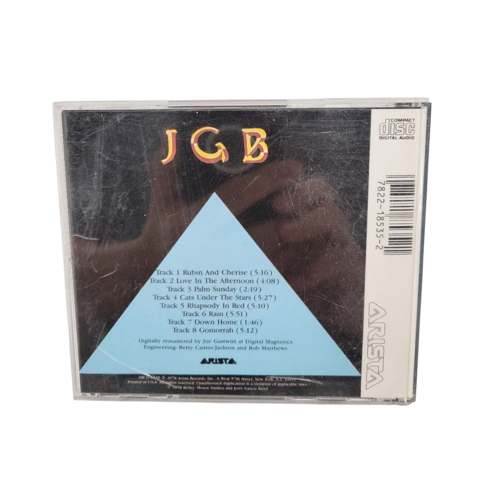 Jerry Garcia Band Cats Under the Stars Music CD 1978 Arista Remastered JGB