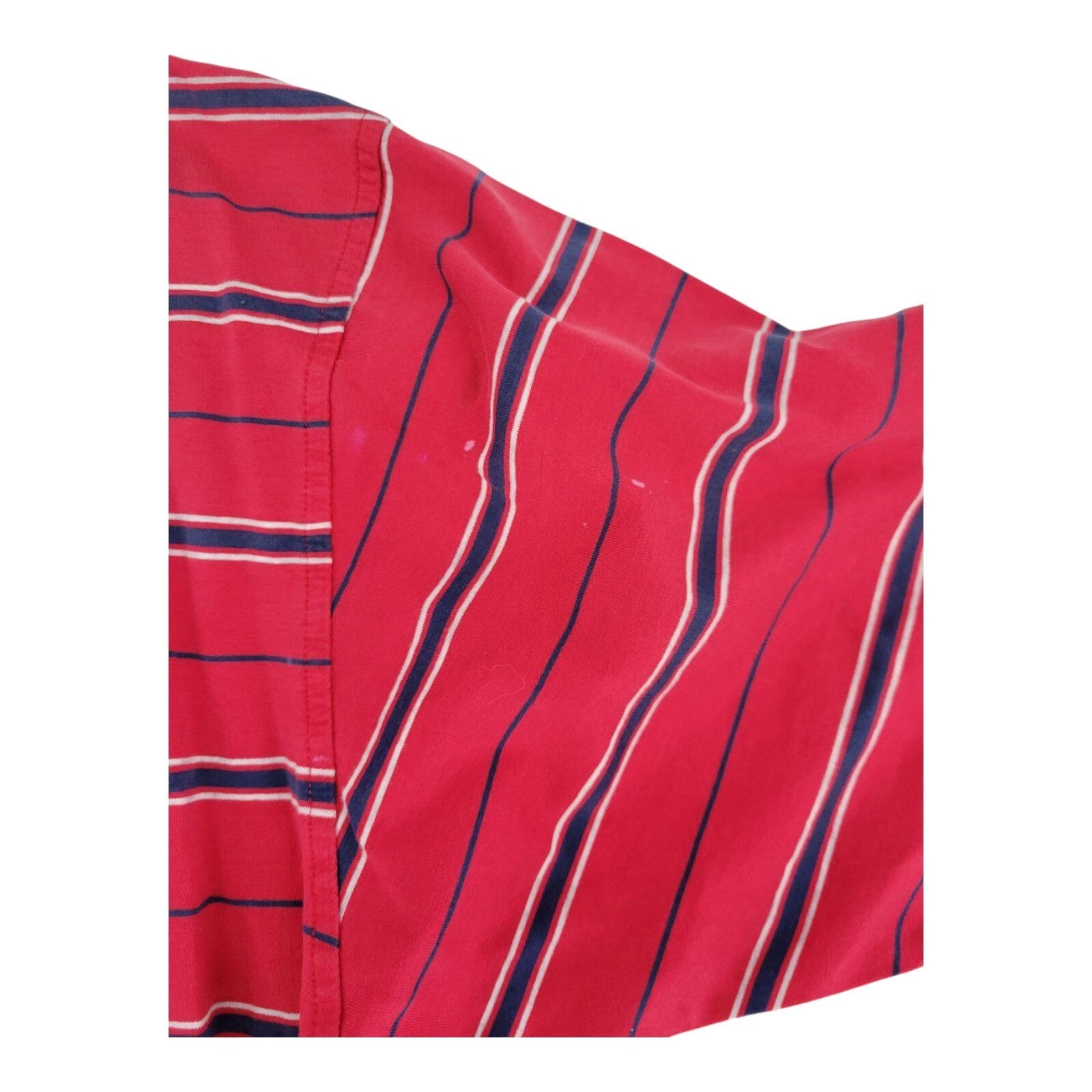 Bobby Jones Red Navy Striped Polo Shirt Mens Size M