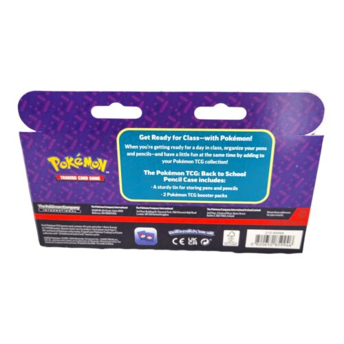 Pokemon Back to School Pencil Case Tin Charizard 2 Booster Packs 2024