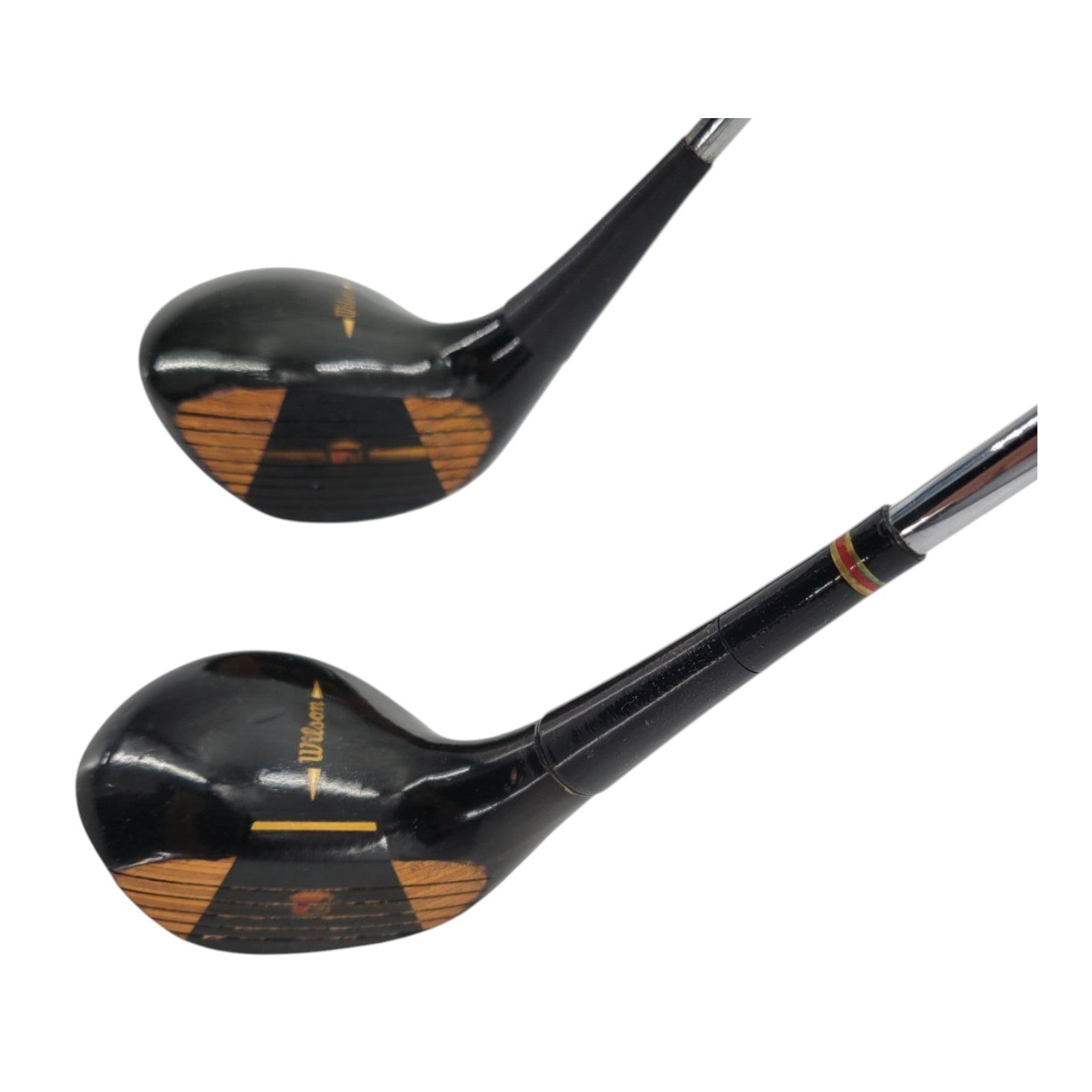 Wilson Staff II Mens RH Driver and 4 Wood Steel Shafts Original Swing Rite Grips