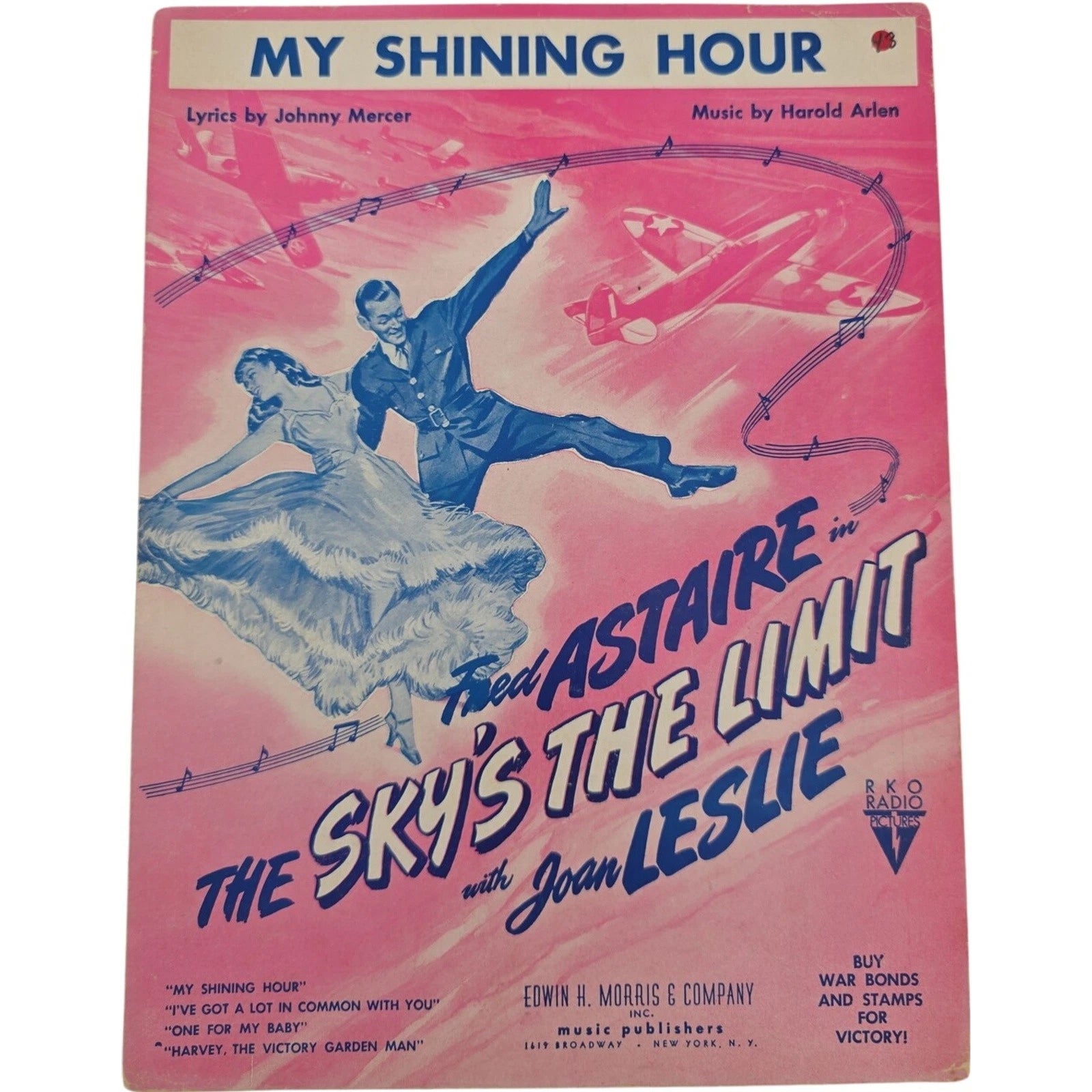 My Shining Hour 1943 Sheet Music Fred Astaire in The Sky's The Limit Vintage