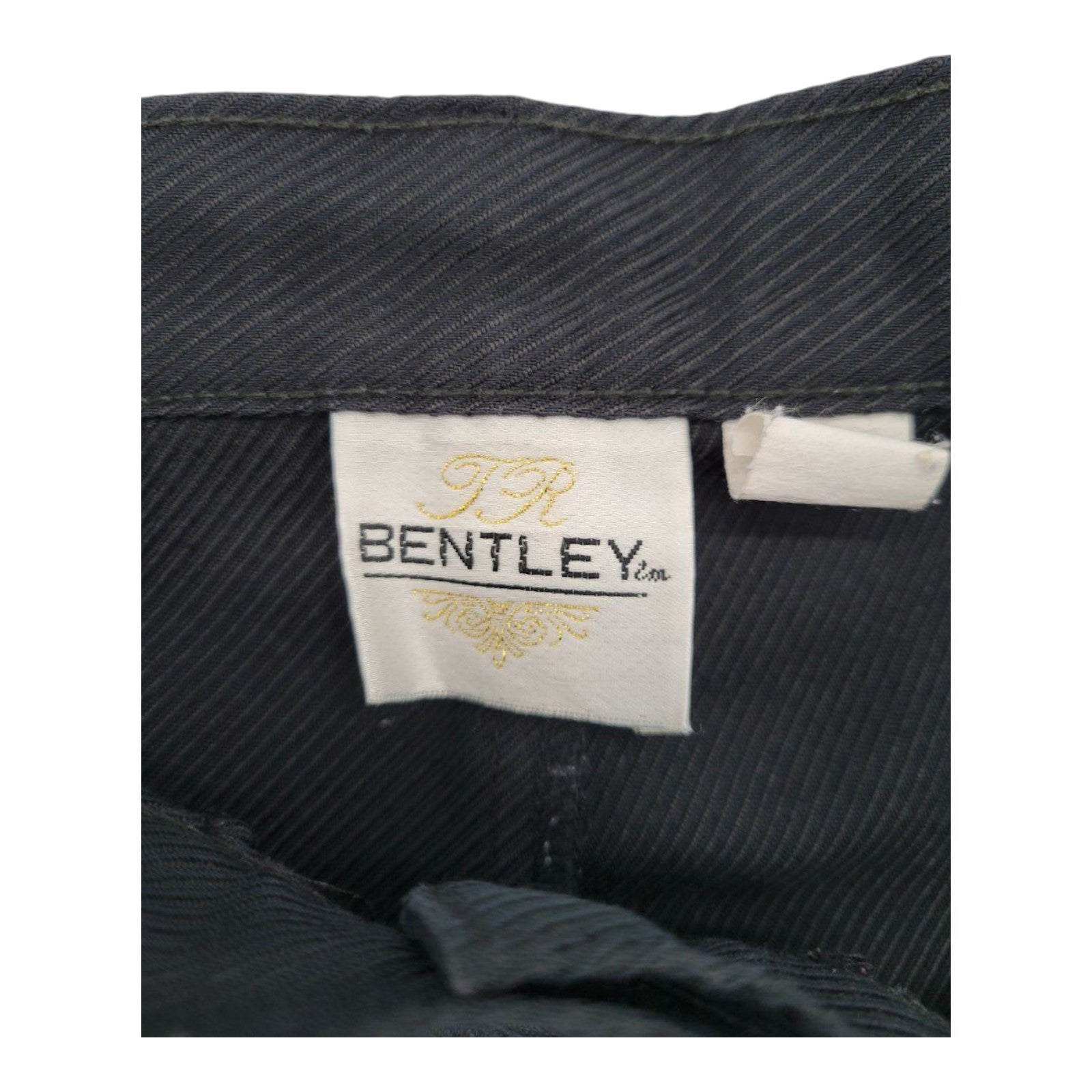 TR Bentley Womens Pleated Dress Pants Black Polyester Rayon Size 9/10