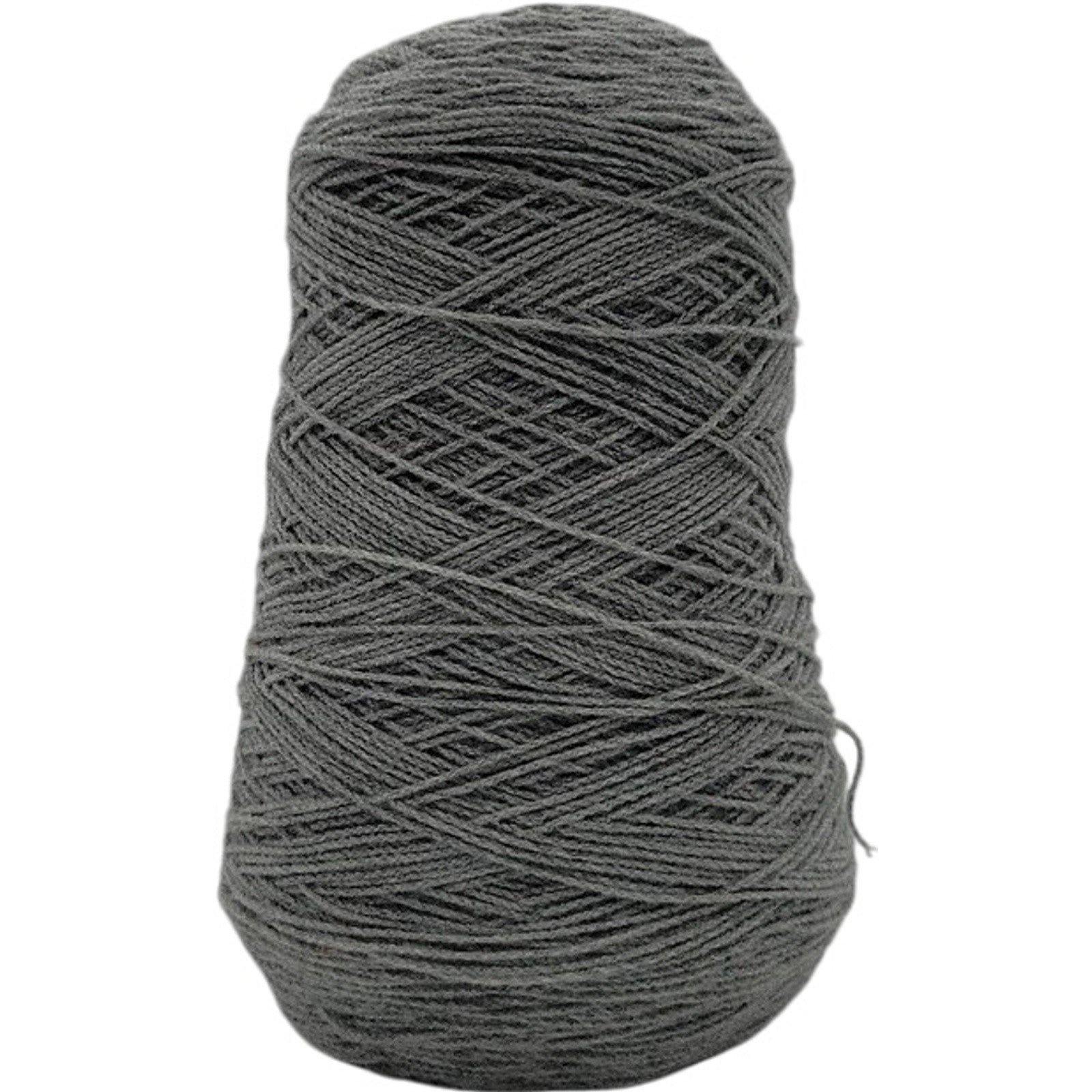 Vintage Solid Gray Knitting Crochet Weaving Craft Spool Cone Yarn