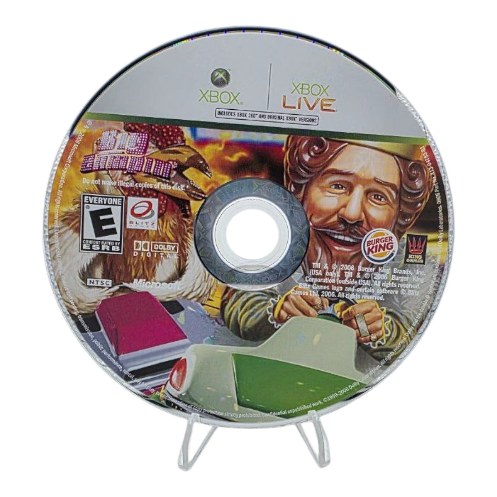Big Bumpin Xbox 360 Burger King Promo Game Complete with Manual Tested 2006