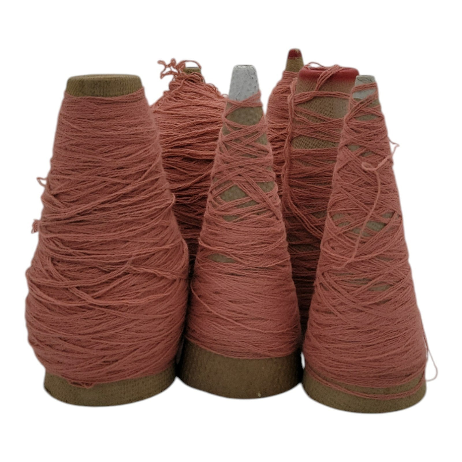 Vintage Marion Dyers B-22897 Ice Coffee 1/28 Yarn Cone Lot of 6