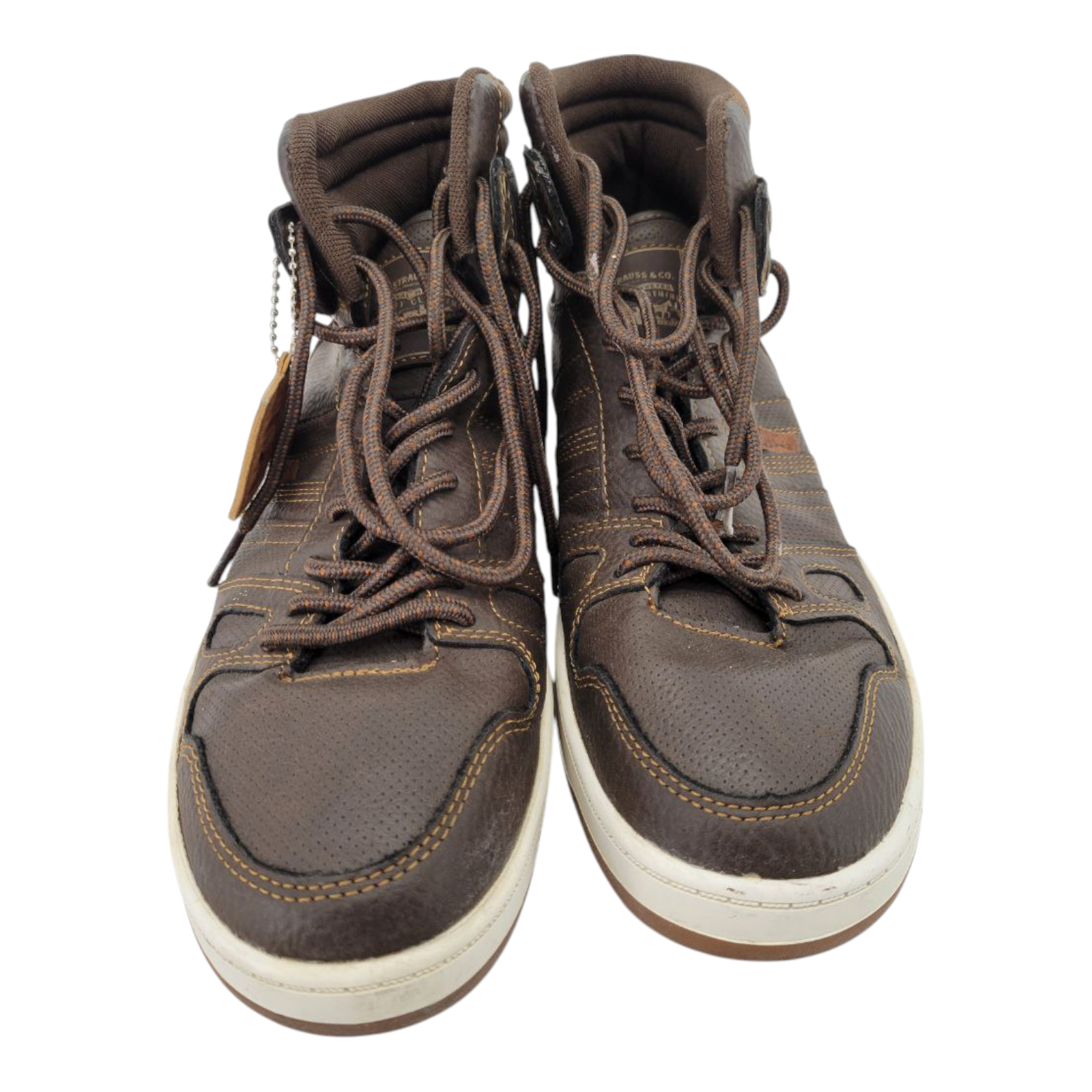 Levi Strauss & Co 51955509B Mens Brown High Top Sneakers Size 8