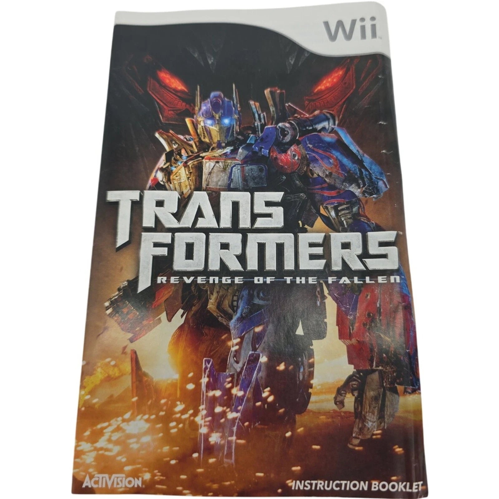 Transformers Revenge of the Fallen Nintendo Wii 2009 Complete with Manual