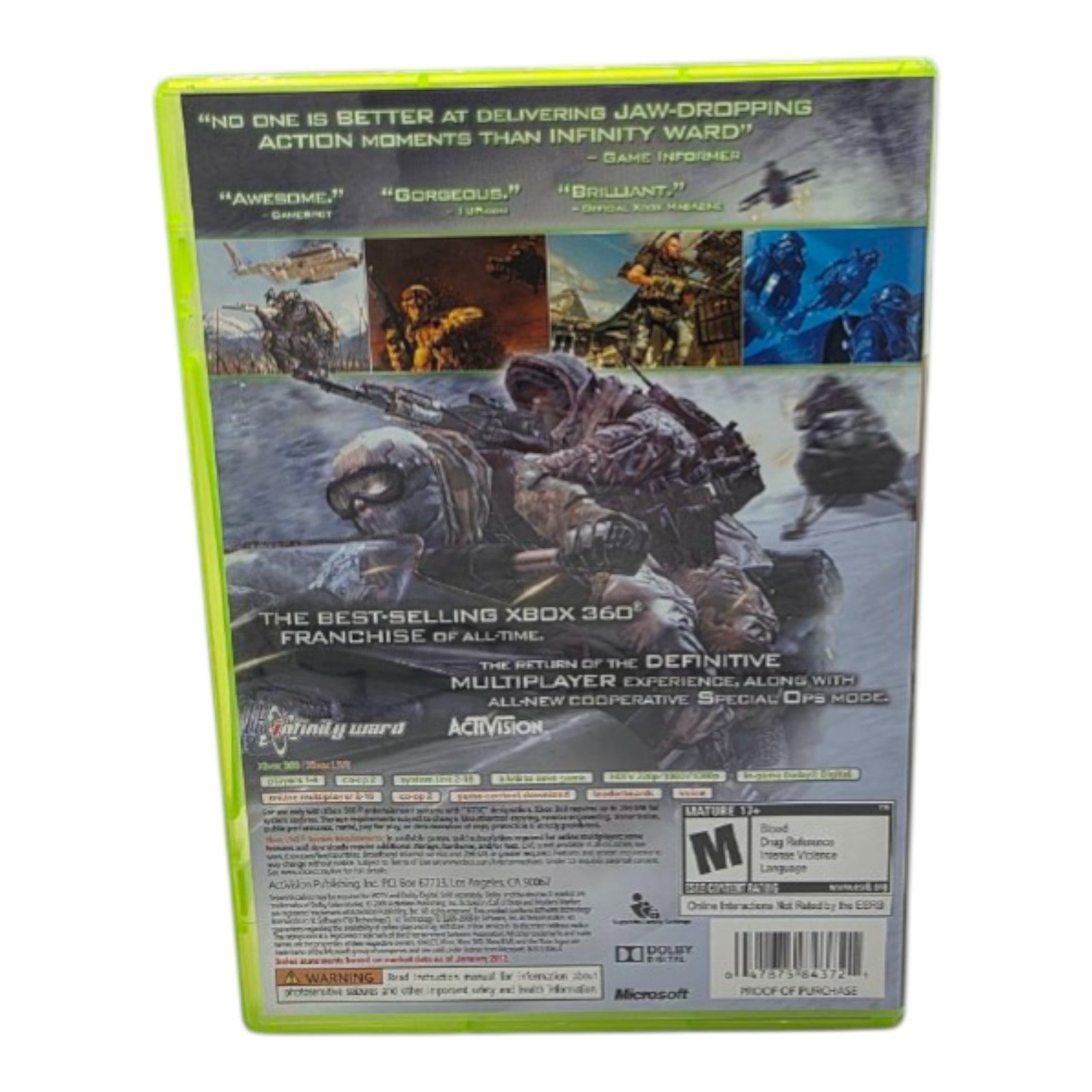 Xbox 360 Call of Duty Modern Warfare 2 Complete Platinum Hits