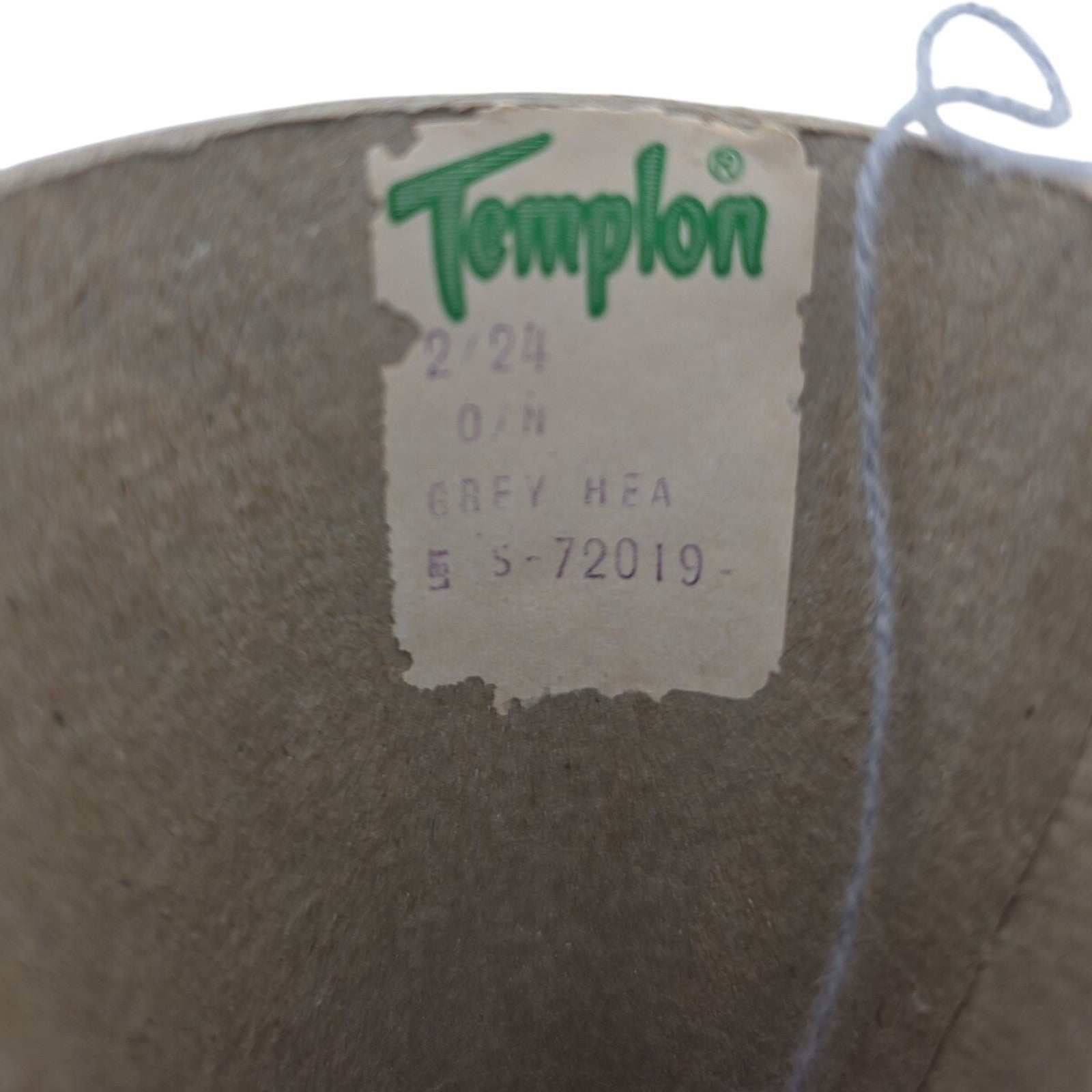Vintage Templon 2/24 Grey Heather Weaving Knitting Yarn Cone 72019 Lot of 3