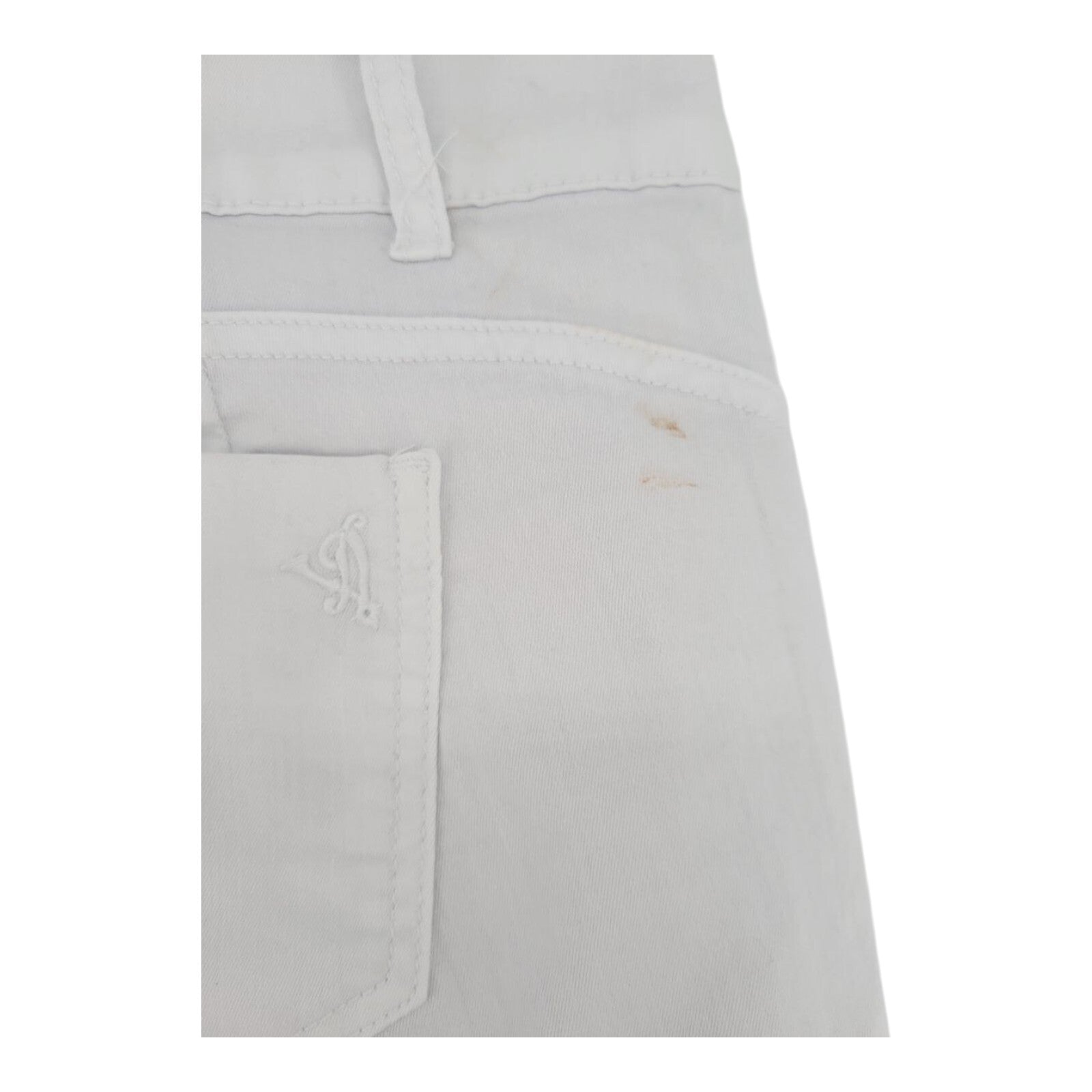 VIP Jeans Womens White Capri Pants Button Fly Cotton Blend Size 19/20