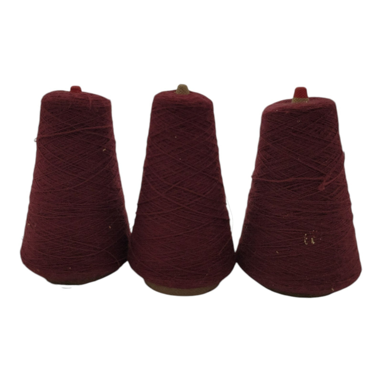 Vintage Phoenix Dye Works Acrylic Com Wealth Yarn Cone Brandy 2/24 Lot of 3