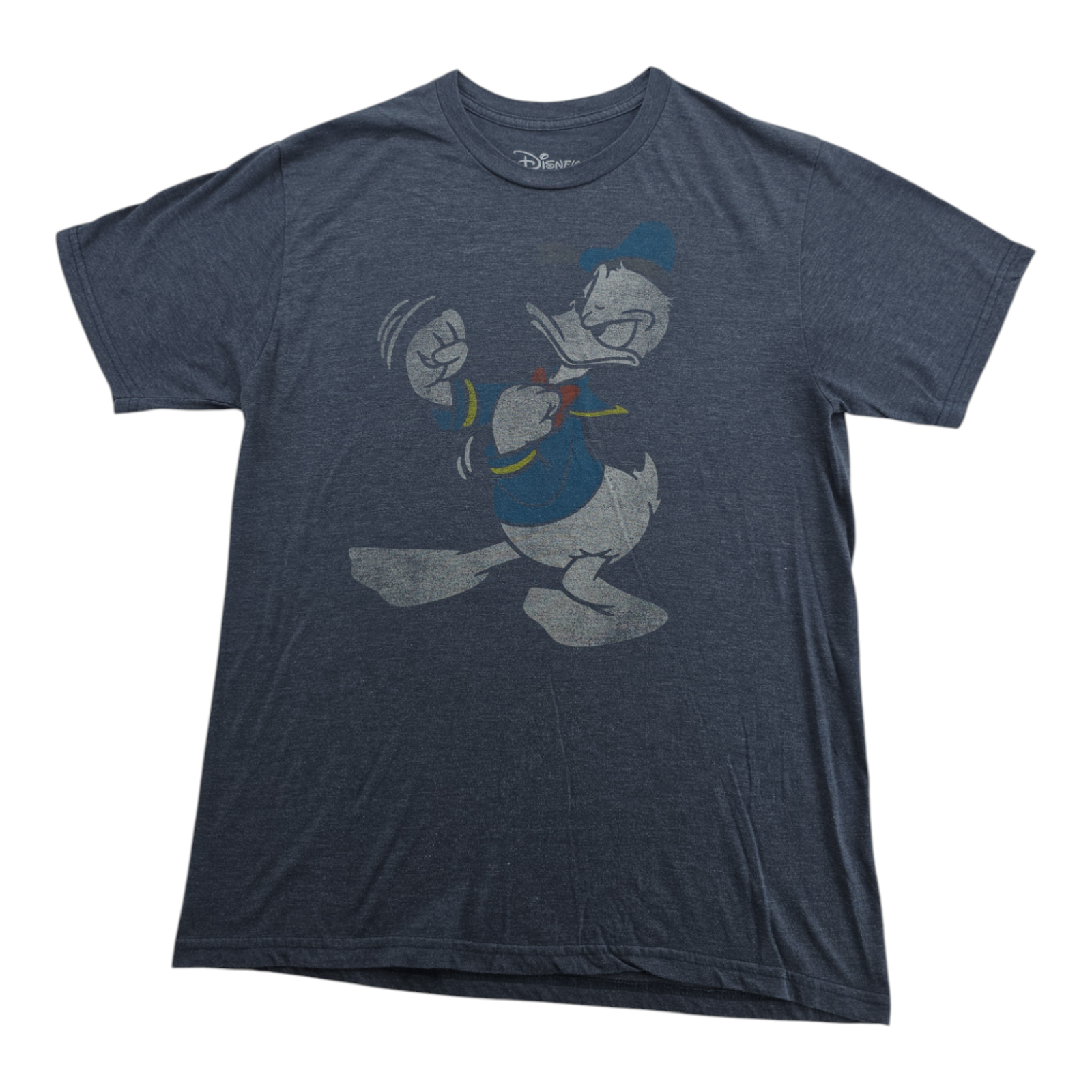 Vintage Disney Donald Duck Graphic T-Shirt Blue Short Sleeve Size Large