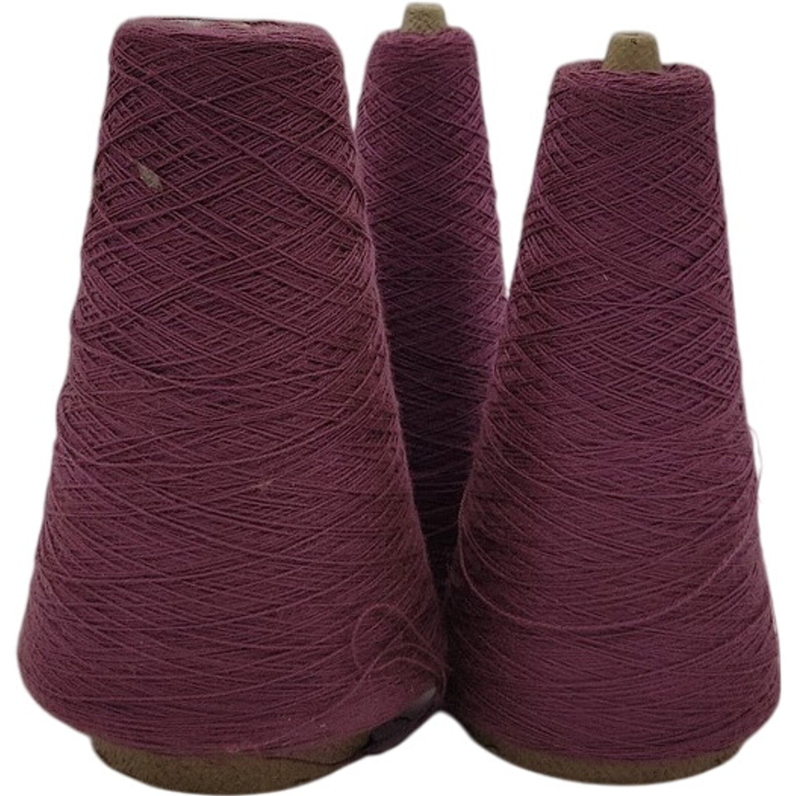 Vintage Pisgah Yarn 2/24 Grape Purple Acrylic Yarn Cone 5703 61-L Lot of 3