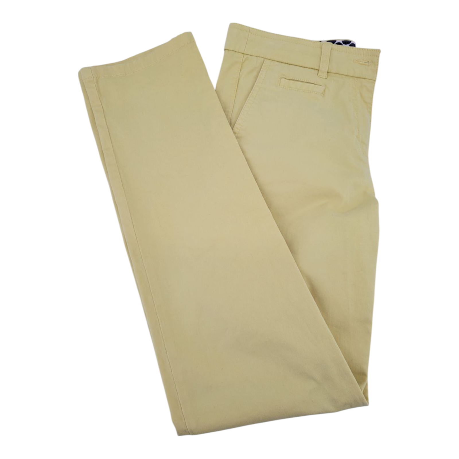 Boden Womens Yellow Chino Pants Straight Leg US 4L UK 8L