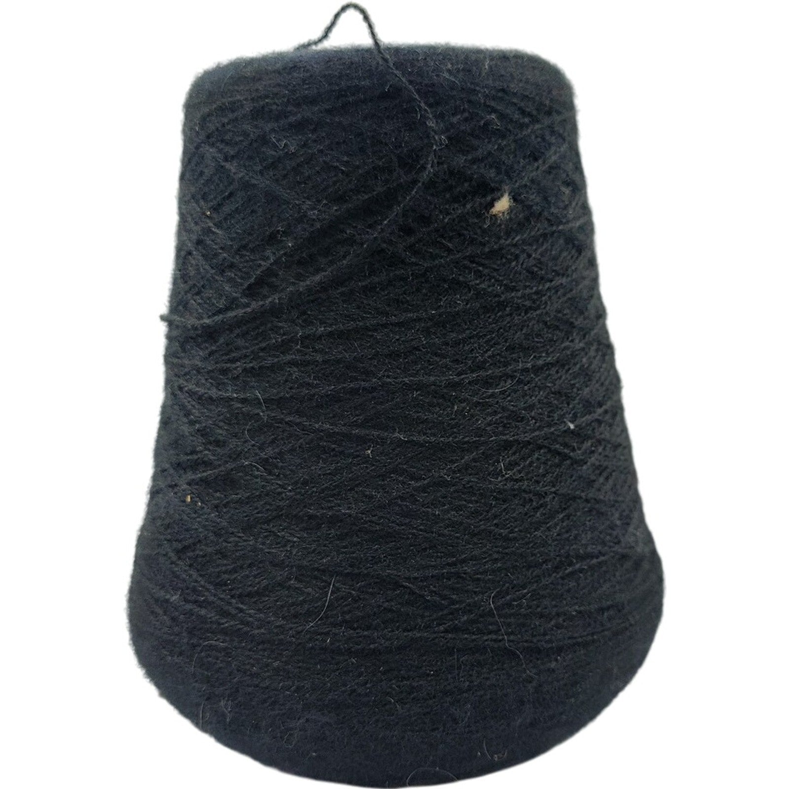 Vintage 1980s Phoenix Dye Works 2/25 Acrylic Yarn Cone Black 921712