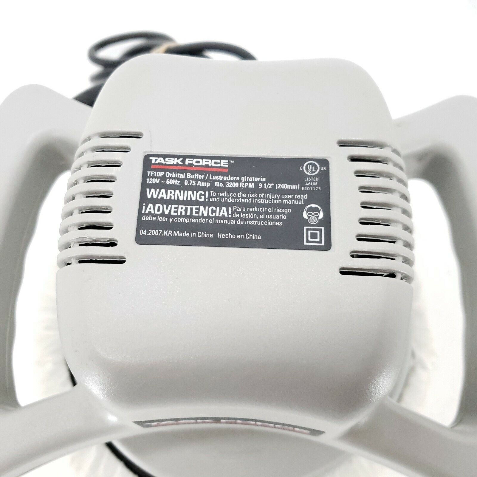 Vintage Task Force TF10P 10" Orbital Buffer