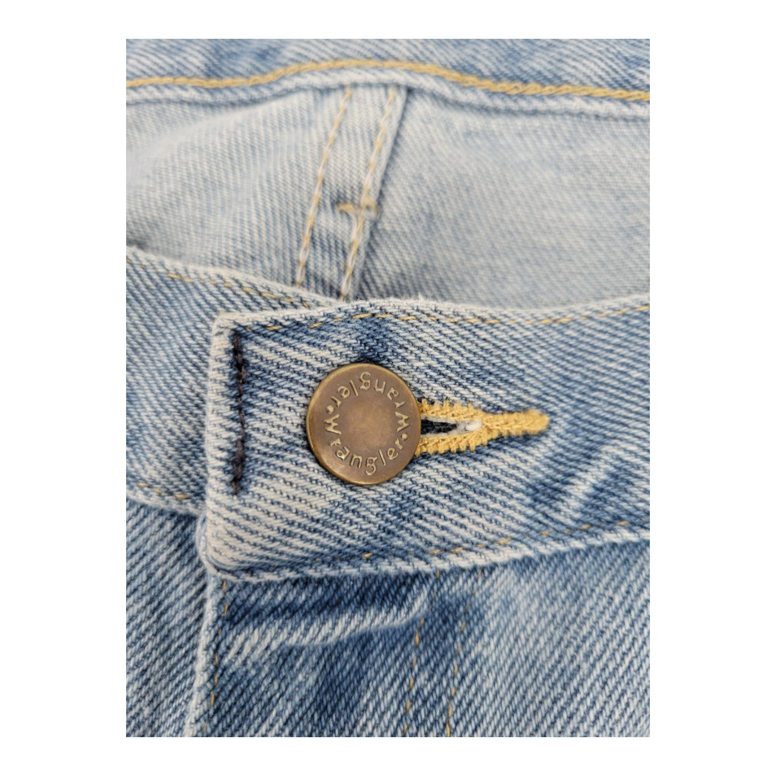 Wrangler Blue Ridge Mens Jeans Light Wash Denim Straight Fit 36x34 RN 130273