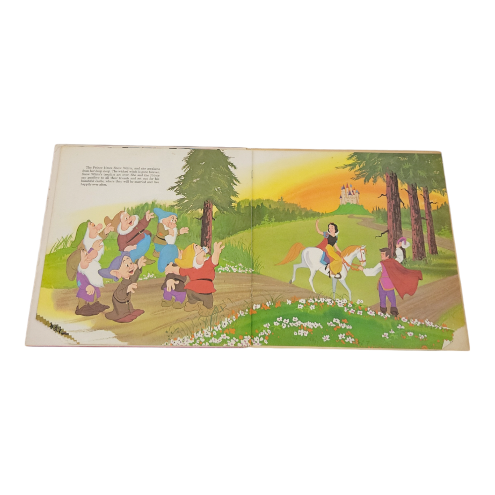 Walt Disney Snow White and the Seven Dwarfs Story Songs Book & LP Record 3906
