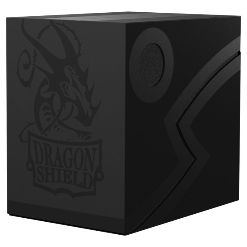 Dragon Shield Shadow Black Double Shell Deck Box Holds 150 Single Sleeved Cards
