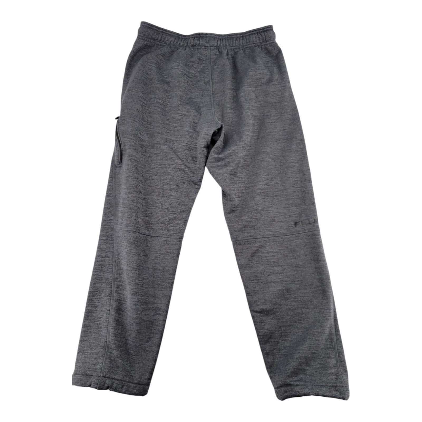 AND1 Men's Gray Fleece Jogger Sweatpants Size L Zipper Pockets Pull-On